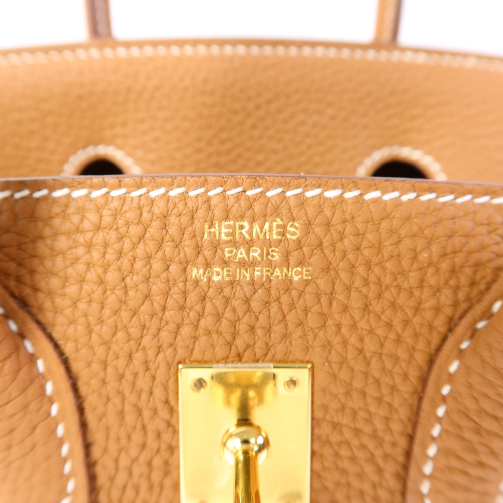 HERMES Togo皮革Birkin 25金扣手挽袋Gold
