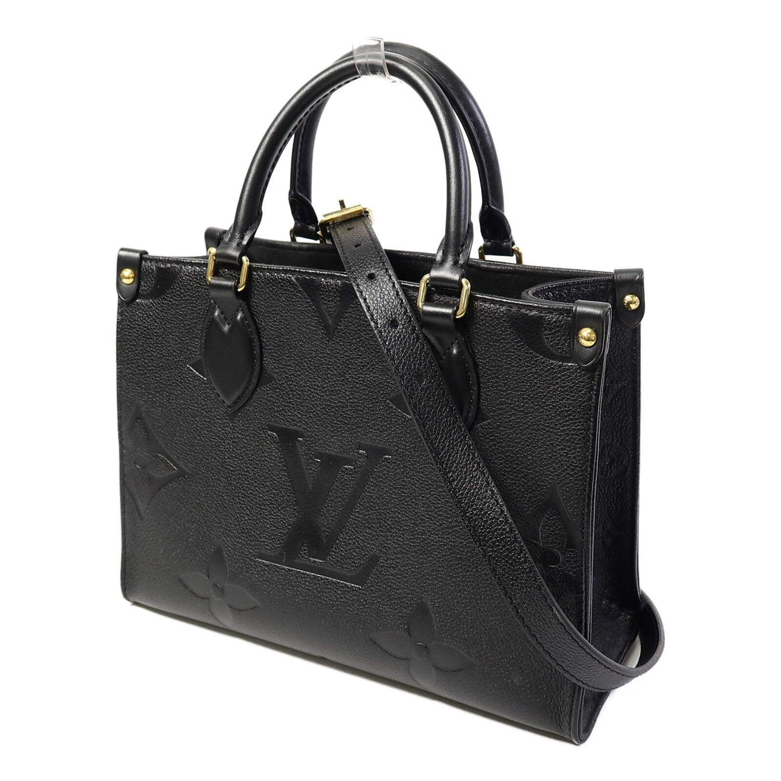 LOUIS VUITTON Monogram Empreinte On The Go PM手挽肩背兩用袋