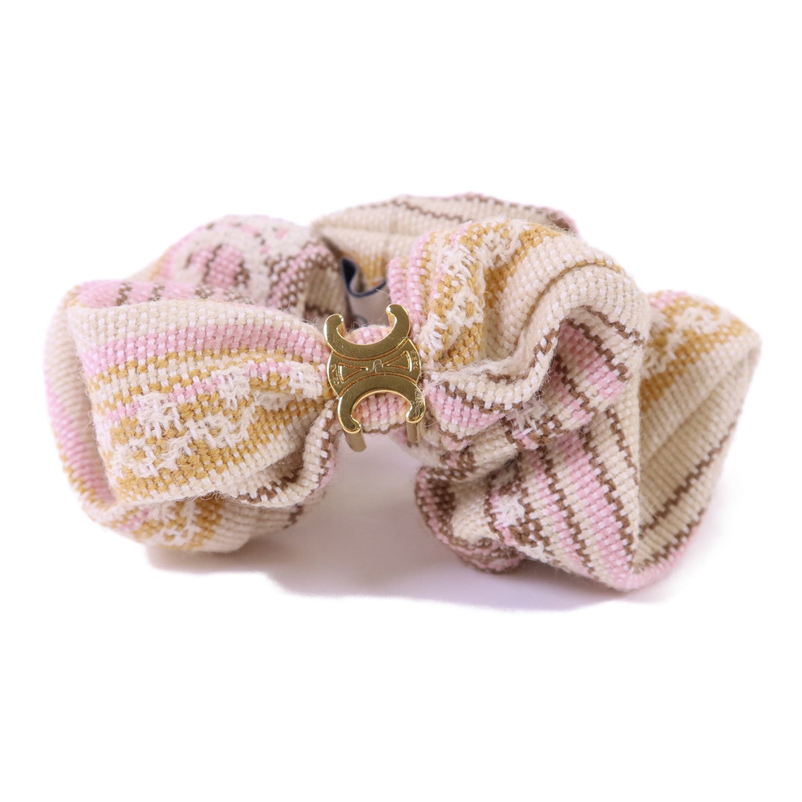 CELINE 羊毛/棉質Hair Tie金扣髮帶