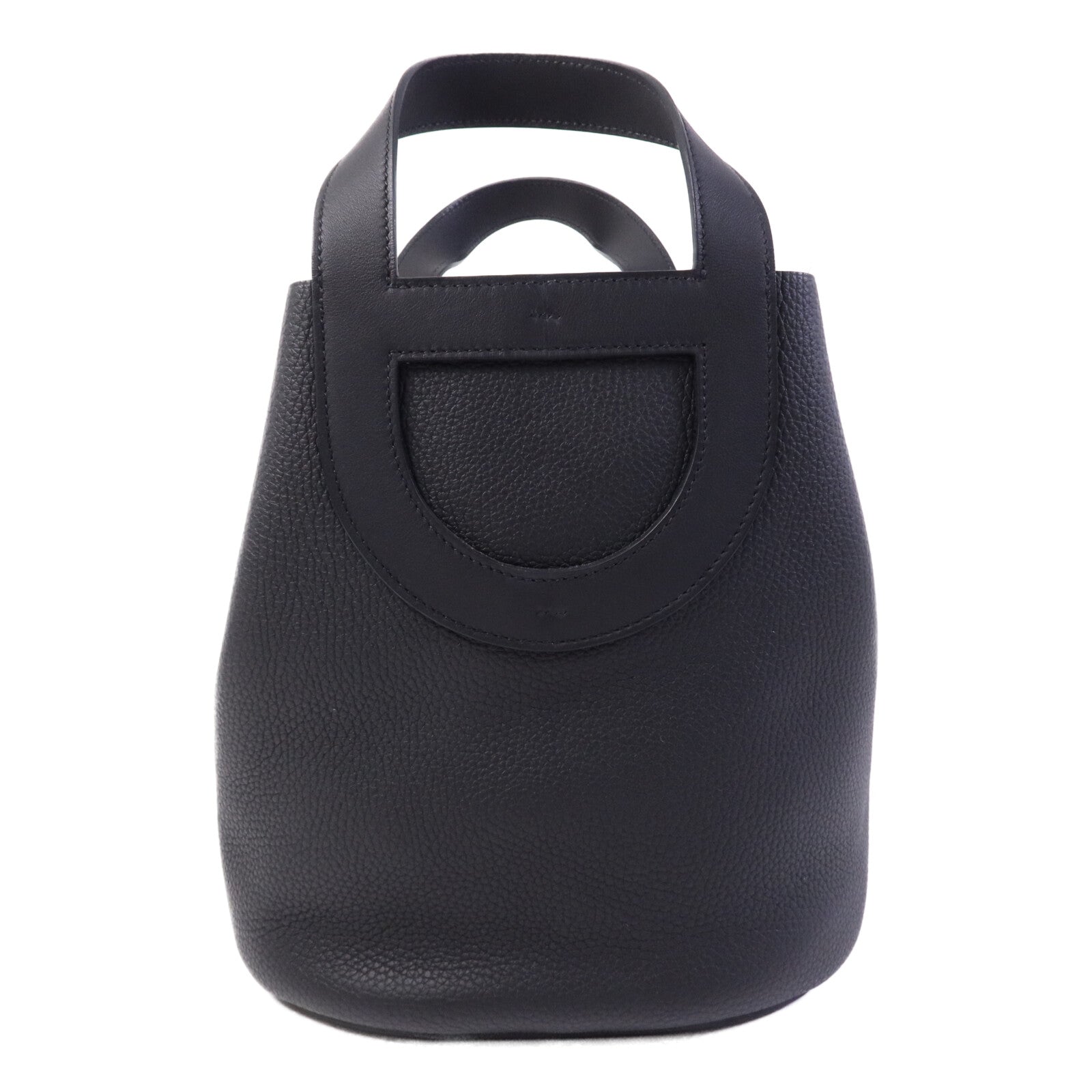 HERMES Clemence皮革In The Loop 23金扣手挽袋