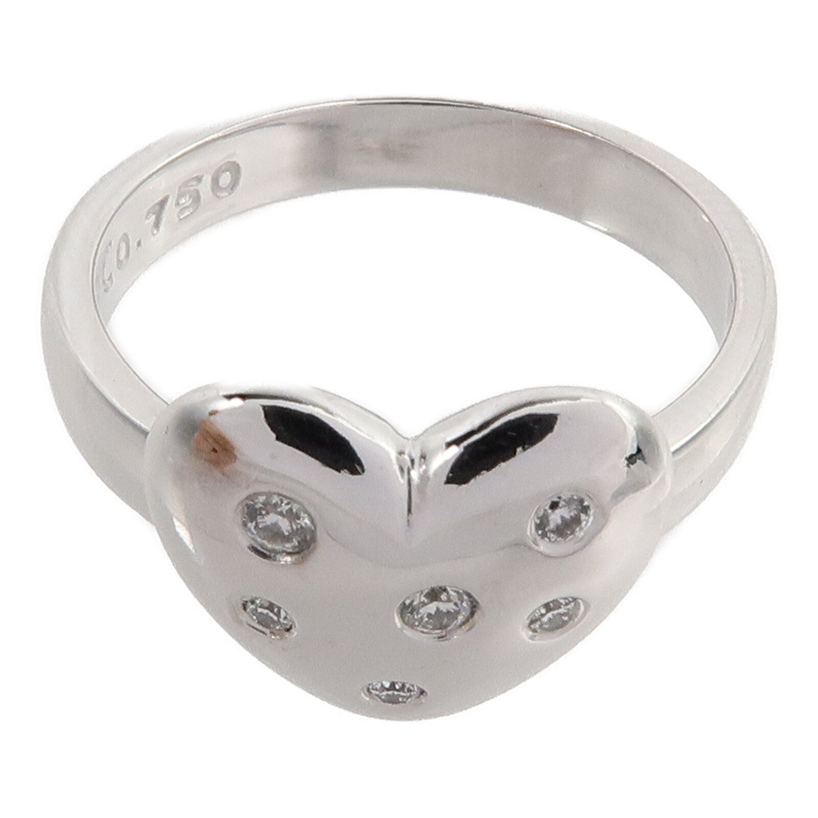 TIFFANY&CO 18K白金Etoile Heart Diamond Ring戒指
