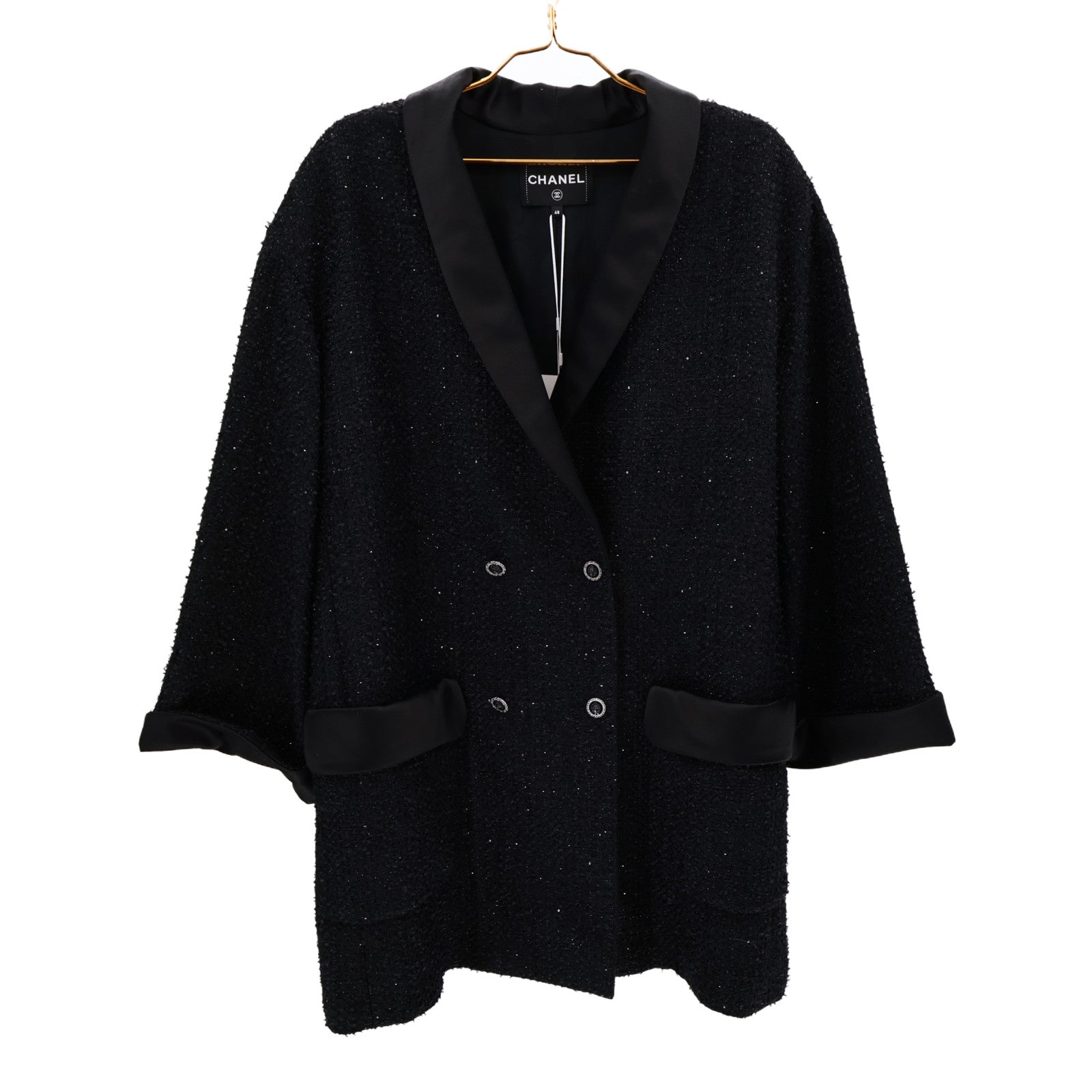 CHANEL Polyamide/Polyester Tweed Coat大衣