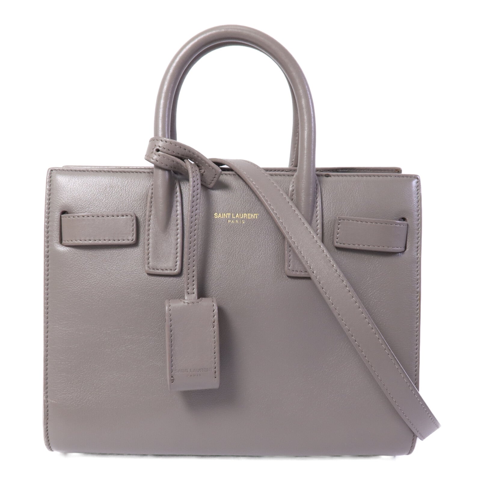 YVES SAINT LAURENT 牛皮皮革Sac De Jour手挽肩背兩用袋