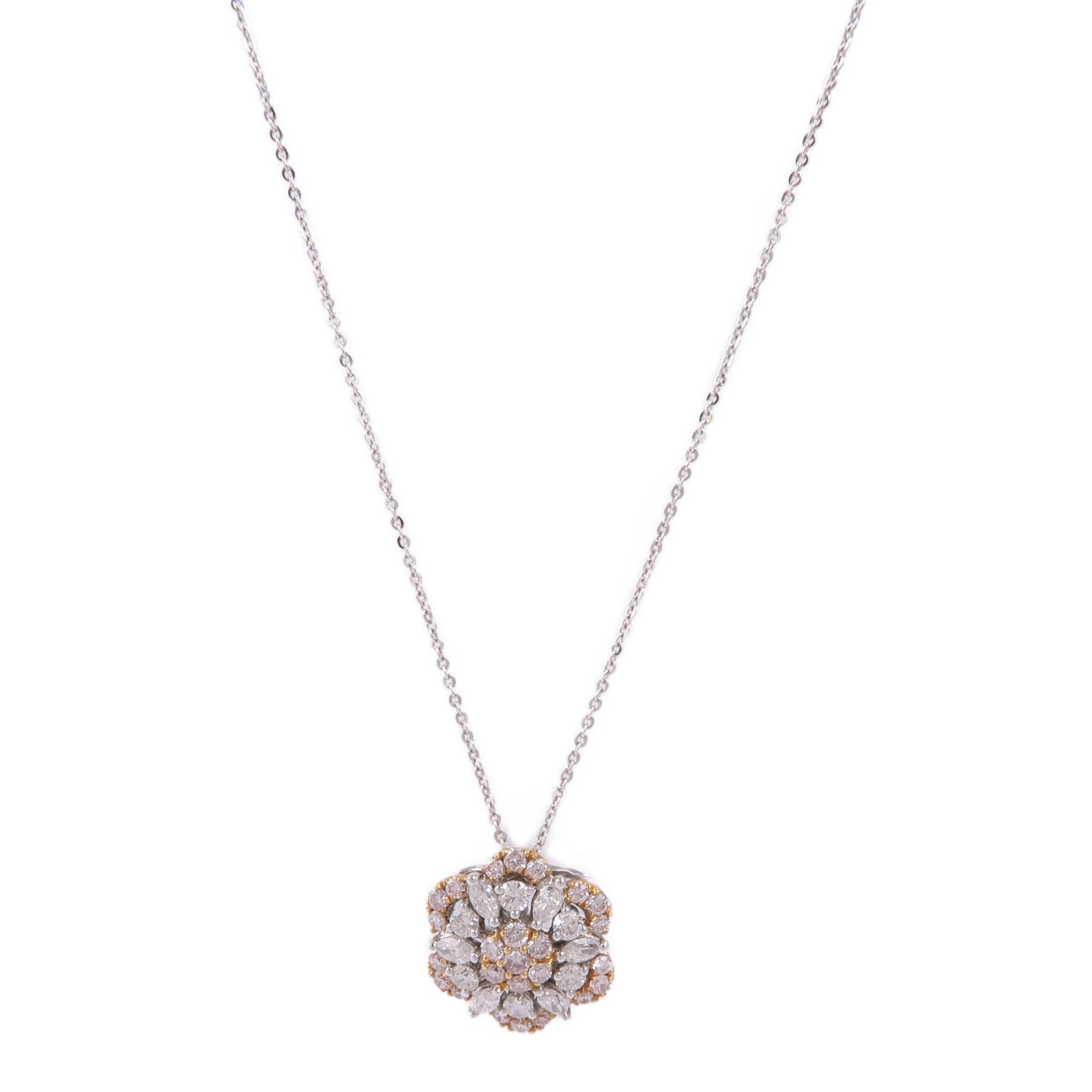 JEWELRY 18K白金Diamond Necklace鑽石項鍊