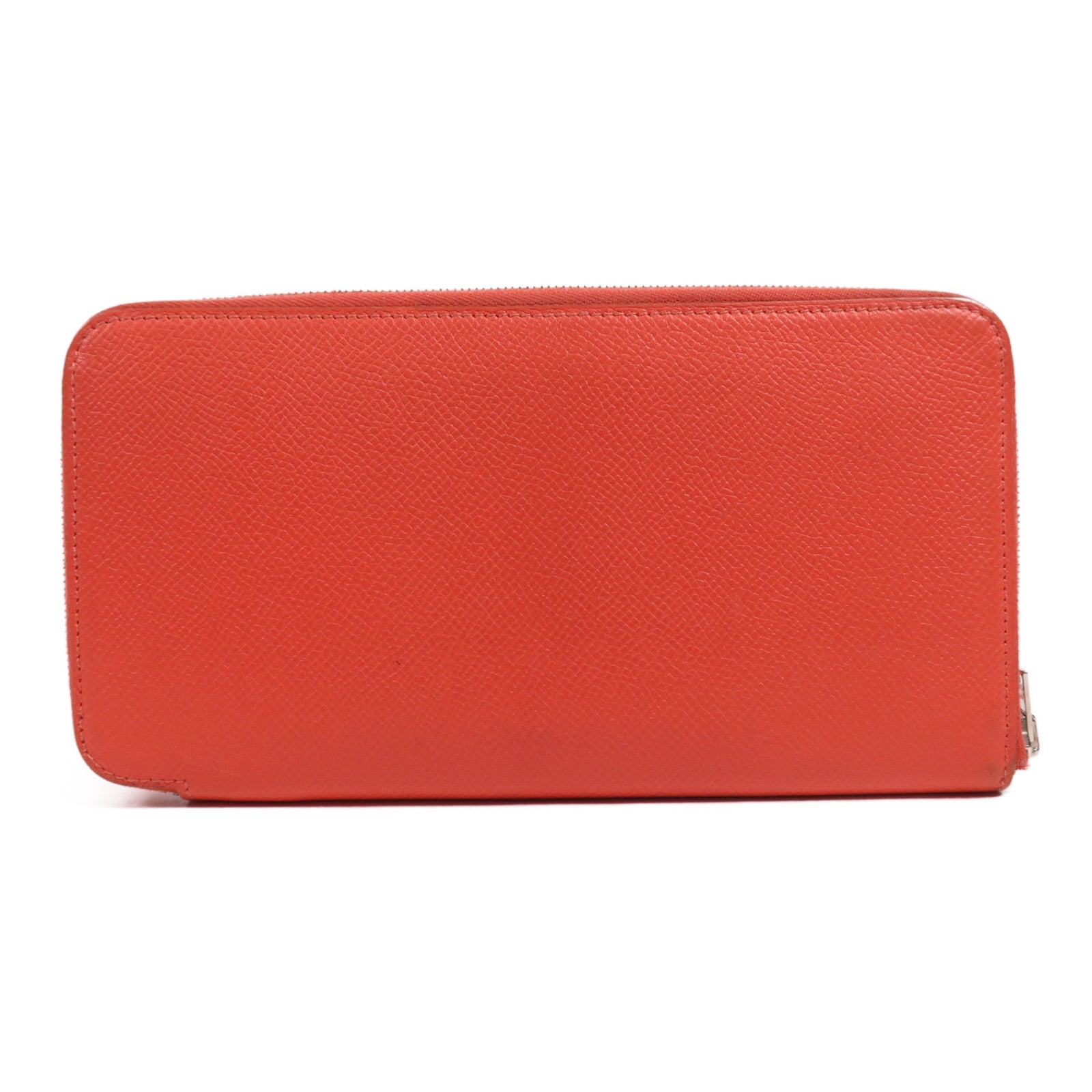 HERMES Clemence皮革Long Wallet銀扣長錢包Rose Jaipur