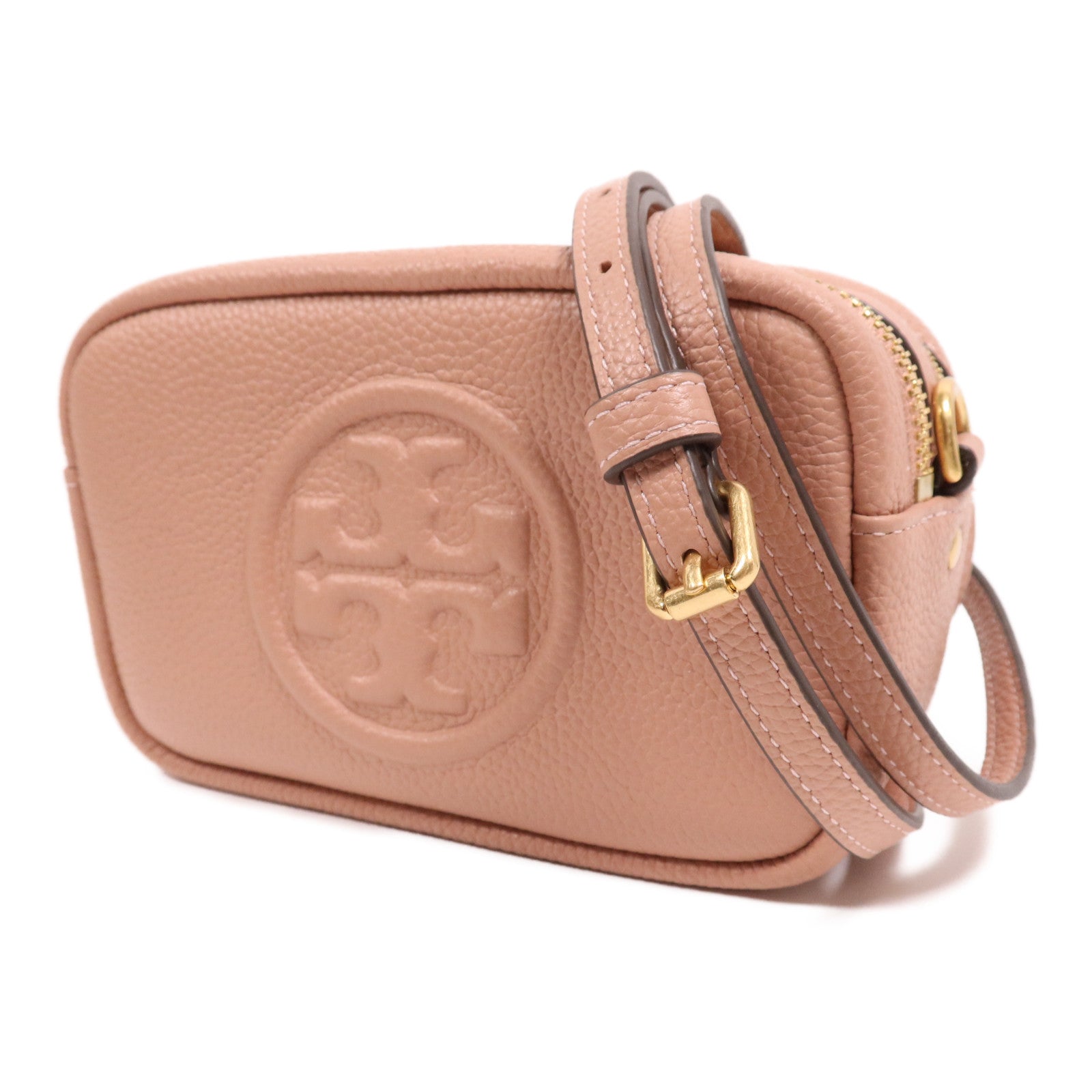 Tory Burch 牛皮皮革Shoulder Bag金扣肩背袋