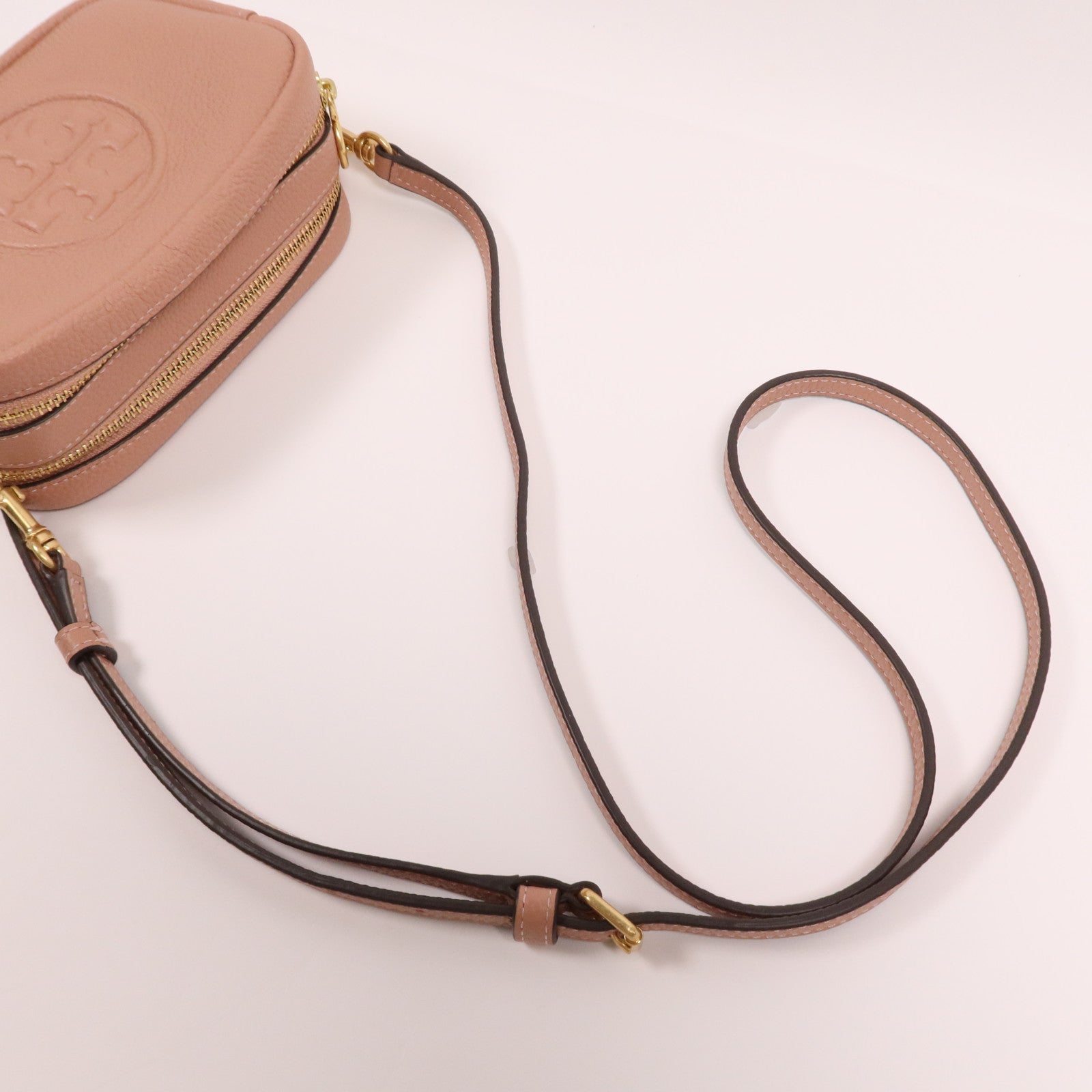 Tory Burch 牛皮皮革Shoulder Bag金扣肩背袋
