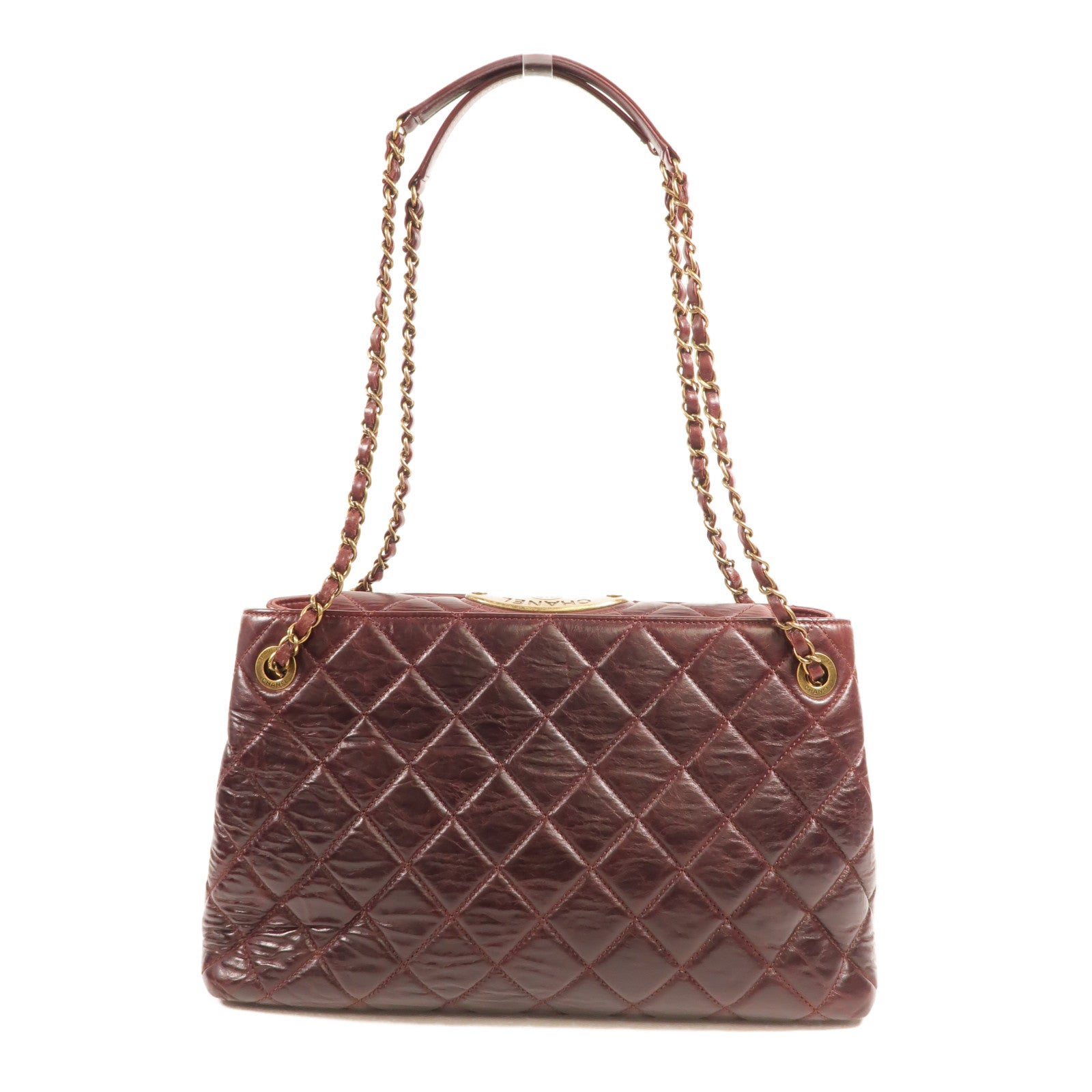 CHANEL 牛皮皮革Portopello Bowler肩背袋