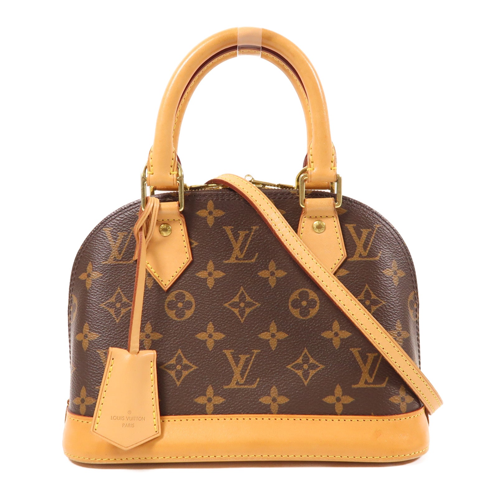 LOUIS VUITTON LV GHW Alma BB 2 Way Shoulder Bag Handbag M53152 Monogram Brown