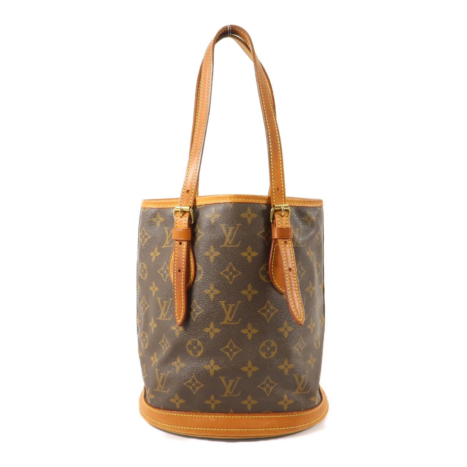 LOUIS VUITTON Monogram Bucket PM金扣手挽袋