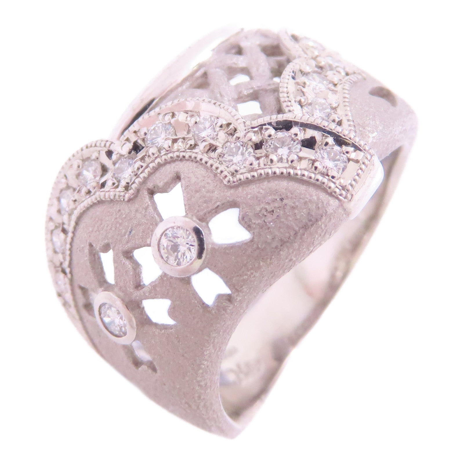 JEWELRY (PRICE DOWN) Diamond Ring US#6.25 PT900 Platinum