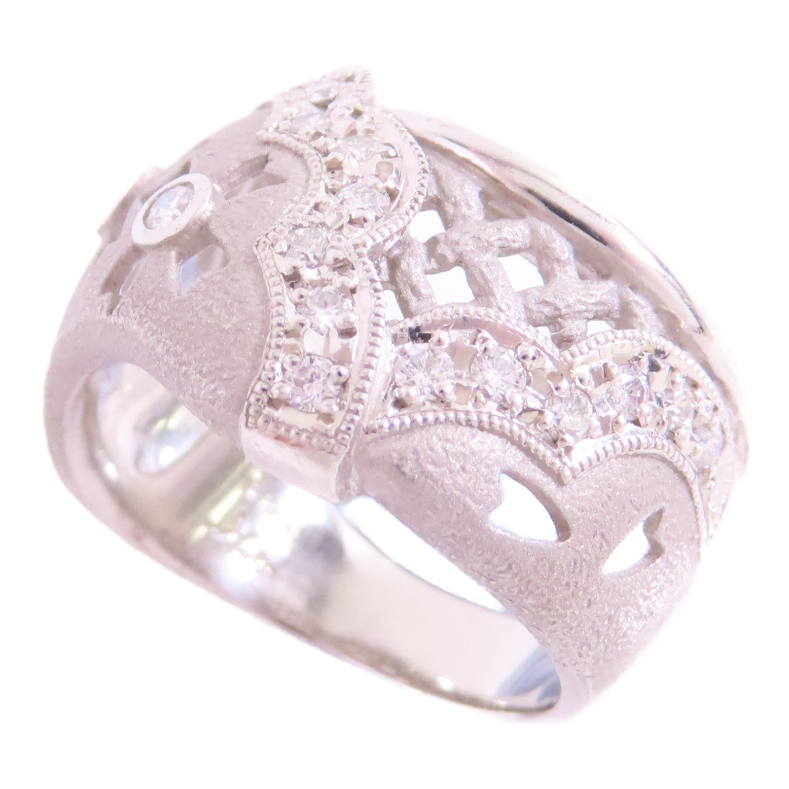 JEWELRY (PRICE DOWN) Diamond Ring US#6.25 PT900 Platinum