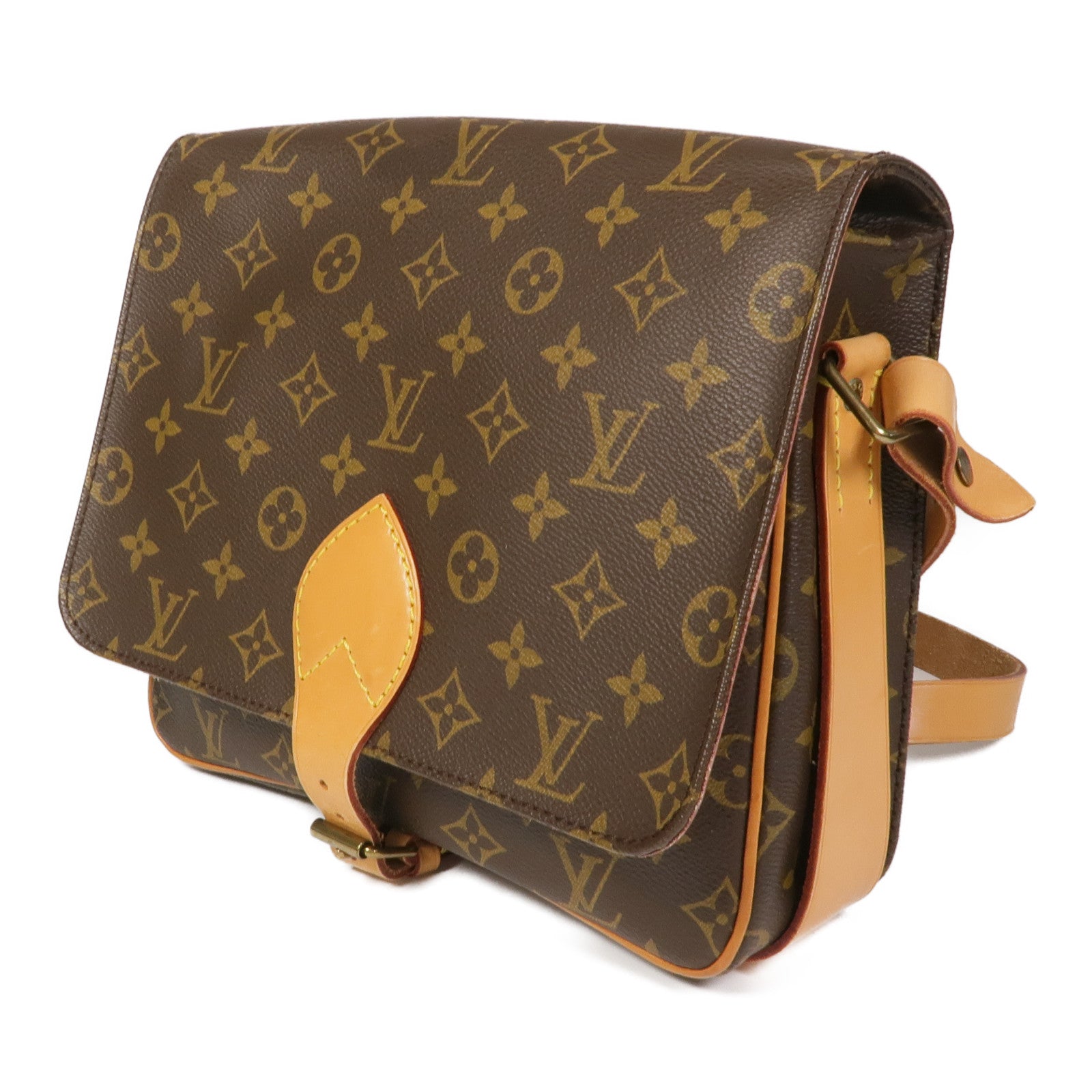 LOUIS VUITTON Monogram Cartouchiere GM金扣肩背袋