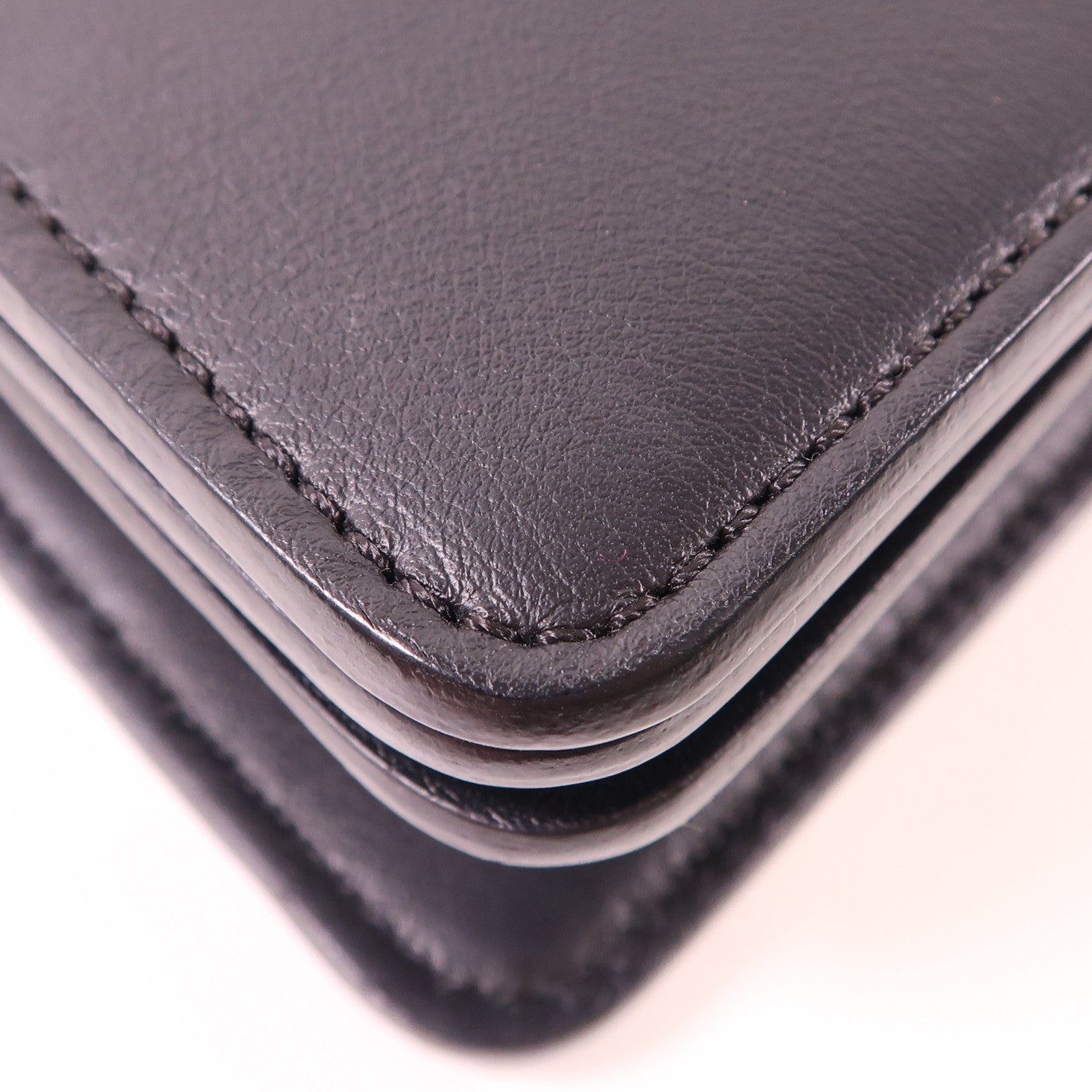 Chloe GHW Faye Shoulder Bag Calfskin Leather Black