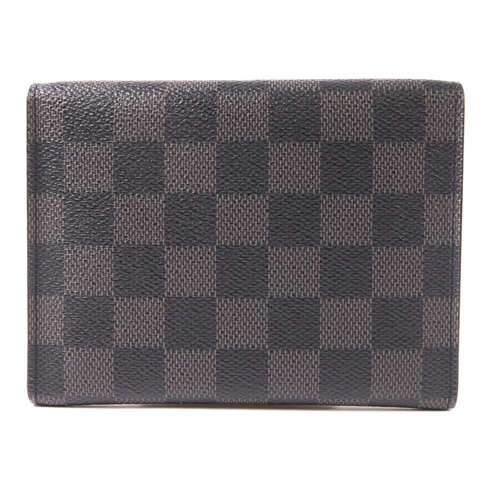 LOUIS VUITTON Damier Graphite Alpha Triple Pouch銀扣錢包