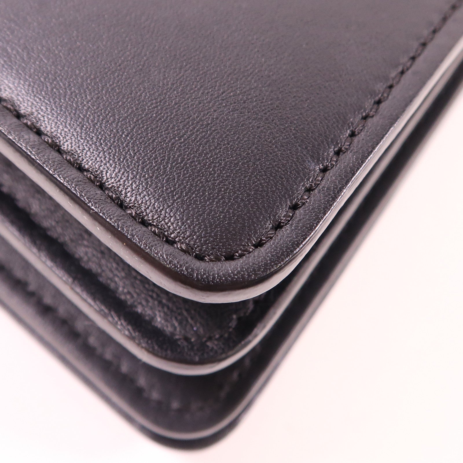 Chloe GHW Faye Shoulder Bag Calfskin Leather Black