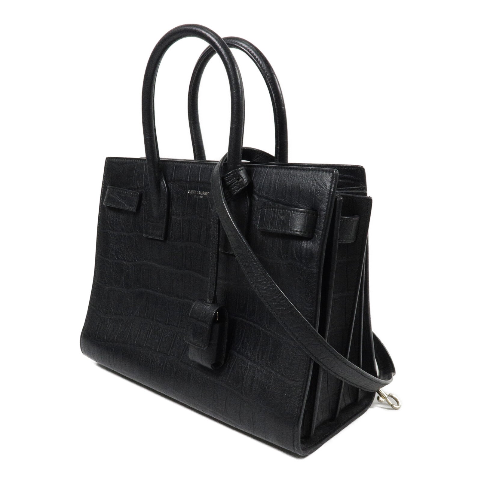 SAINT LAURENT 牛皮皮革Sac De Jour Baby手挽肩背兩用袋