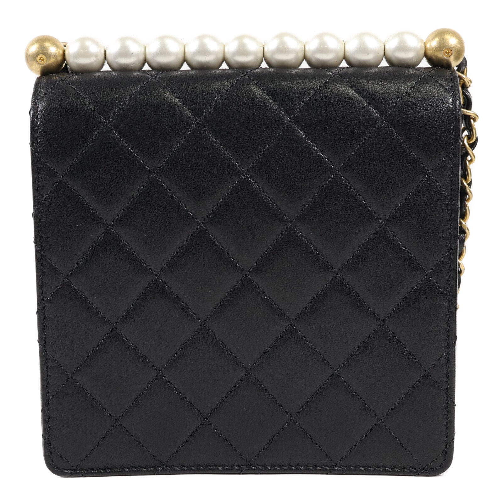 CHANEL 羊皮皮革Shoulder Bag金扣肩背袋