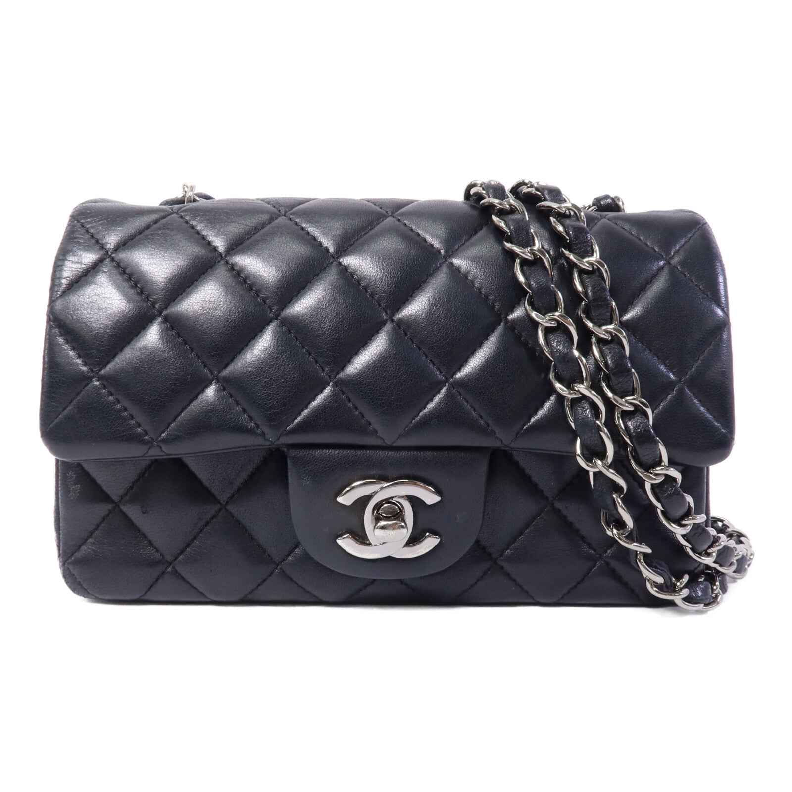 CHANEL 羊皮皮革Mini Classic 20鏈帶肩背袋
