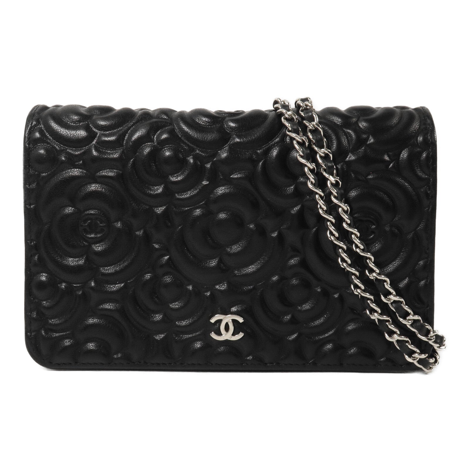 CHANEL 牛皮皮革Wallet On Chain鏈帶肩背袋