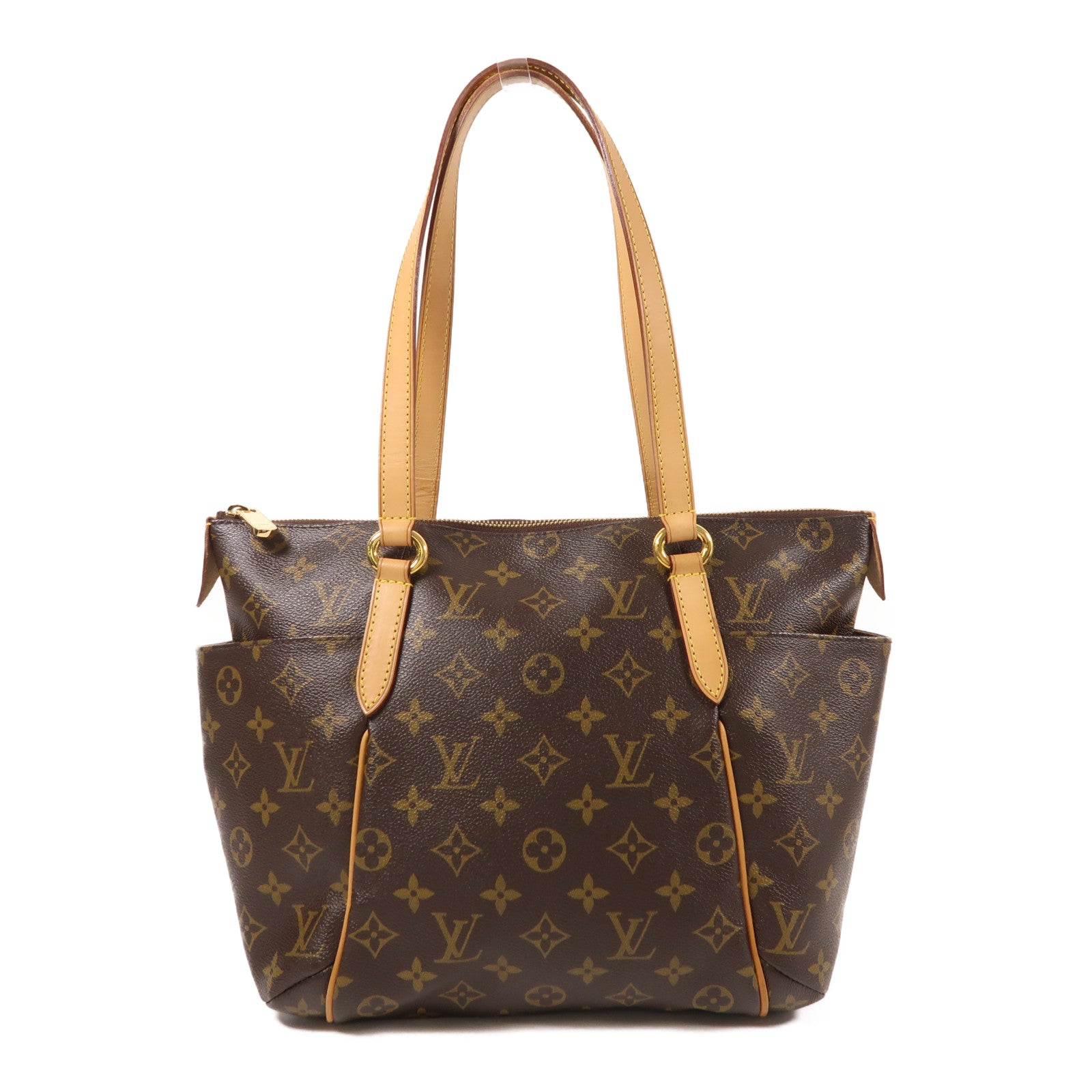 LOUIS VUITTON Monogram Totally PM金扣肩背袋/手挽袋棕色