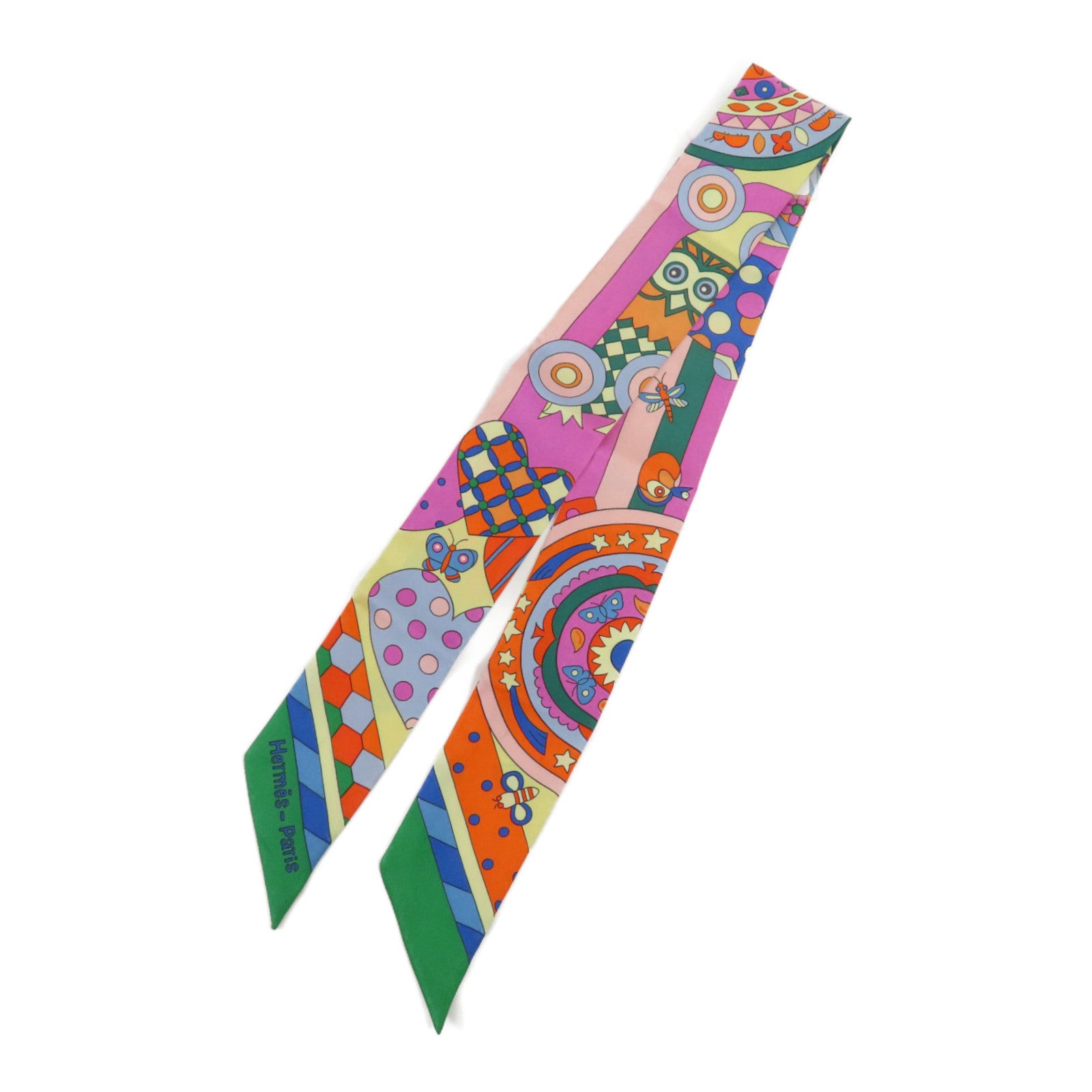 HERMES 絲質Twilly絲巾