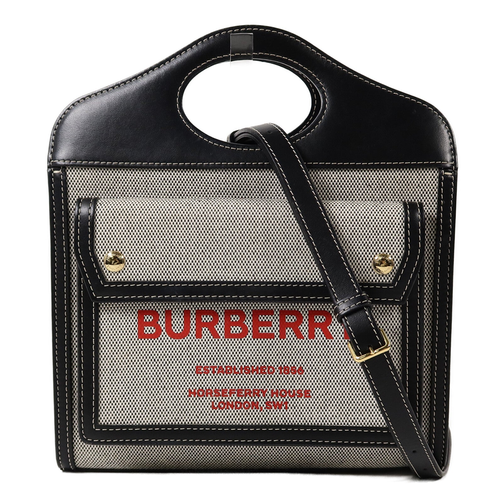 BURBERRY 帆布2 Way Shoulder Bag手挽肩背兩用袋