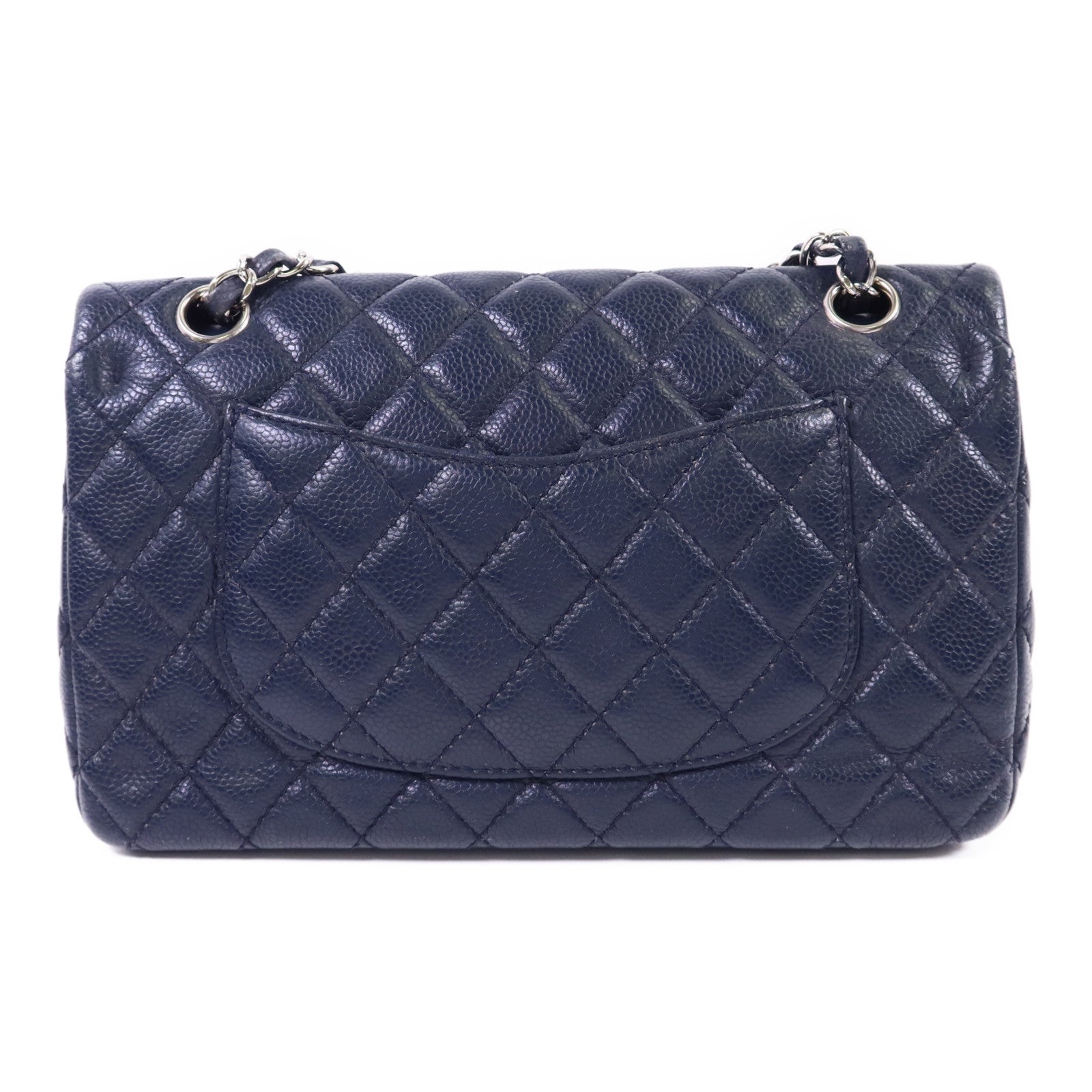 CHANEL 牛皮皮革Classic 25銀扣鏈帶肩背袋