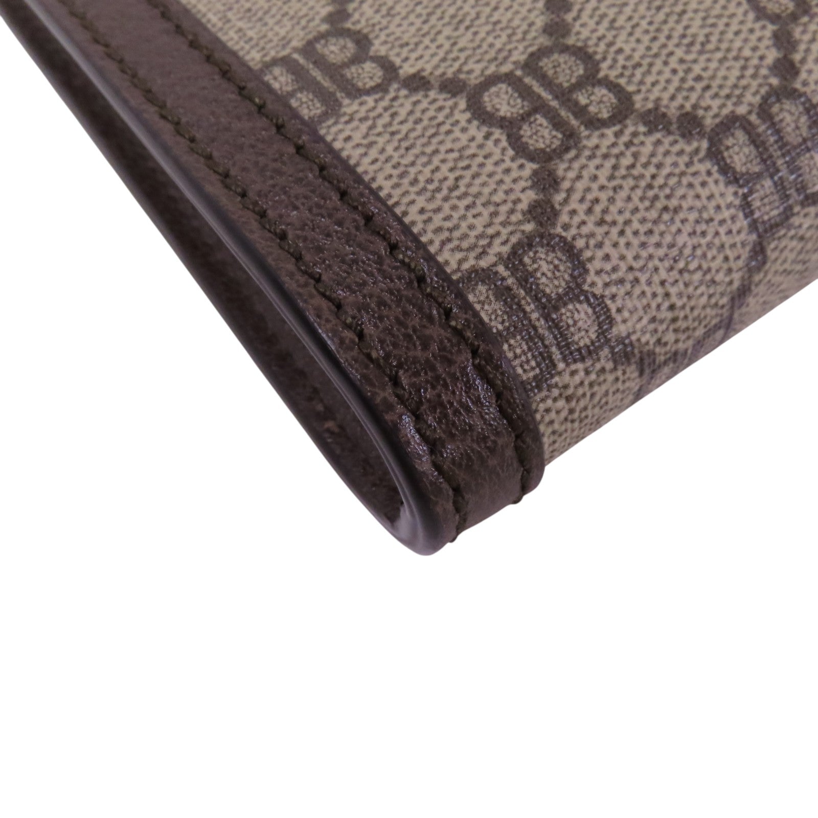 BALENCIAGA 塗層帆布GuccixBalenciaga金扣手拿包