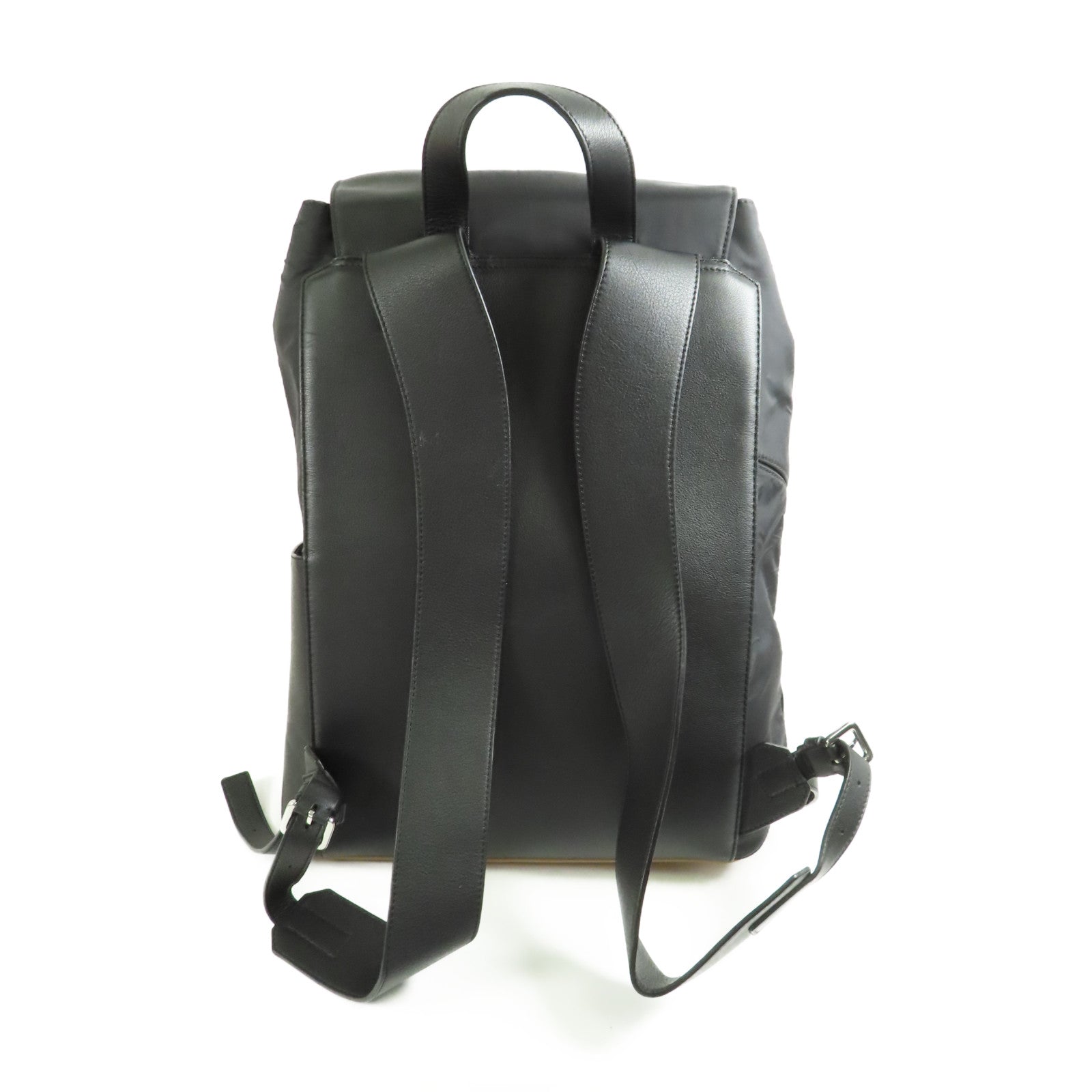 LOEWE 皮革/尼龍Puzzle Trainer銀扣背包