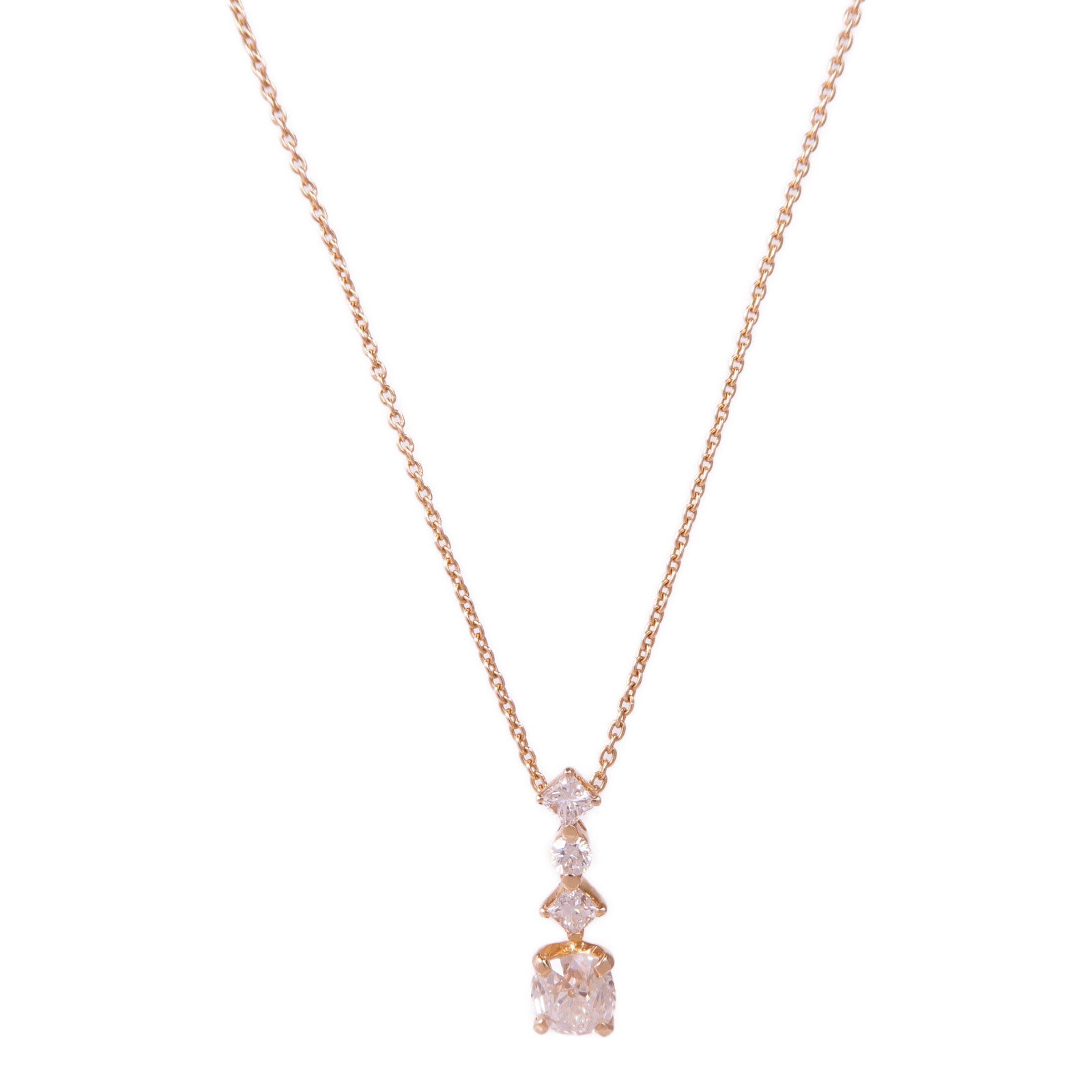 JEWELRY 18K玫瑰金Diamond Necklace鑽石項鍊