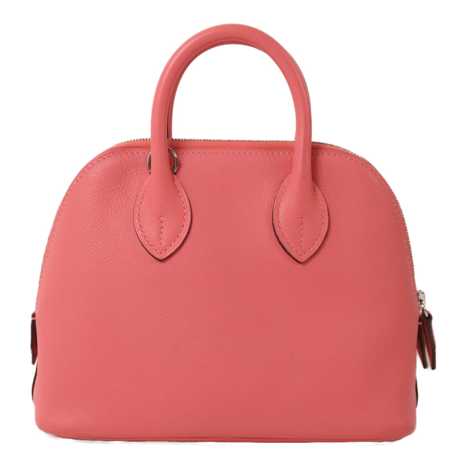 HERMES Evercolor皮革Mini Bolide 1923手挽肩背兩用袋Rose Azalee