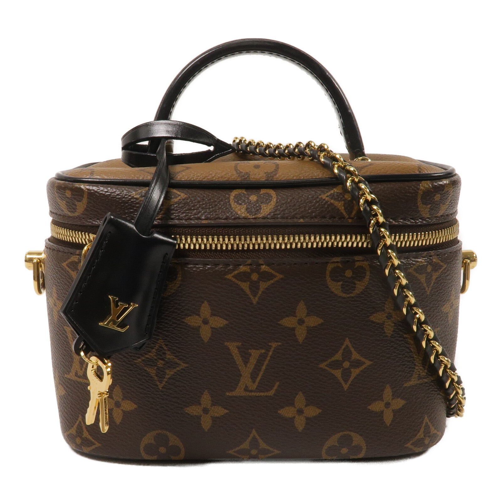 LOUIS VUITTON Monogram Reverse Vanity PM手挽肩背兩用袋