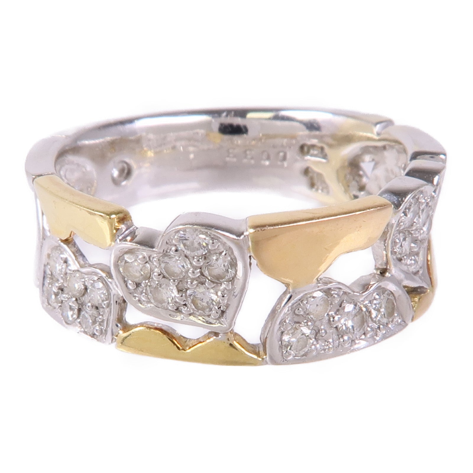 JEWELRY 18K黃金/白金Diamond Ring鑽石戒指US#6.75