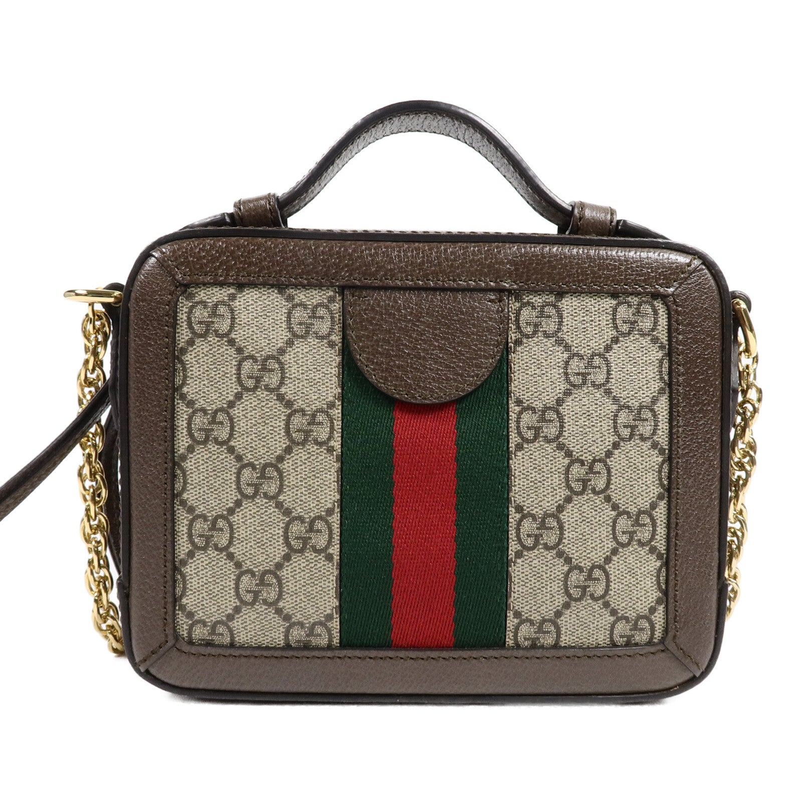 GUCCI 塗層帆布Ophidia GG Mini手挽肩背兩用袋