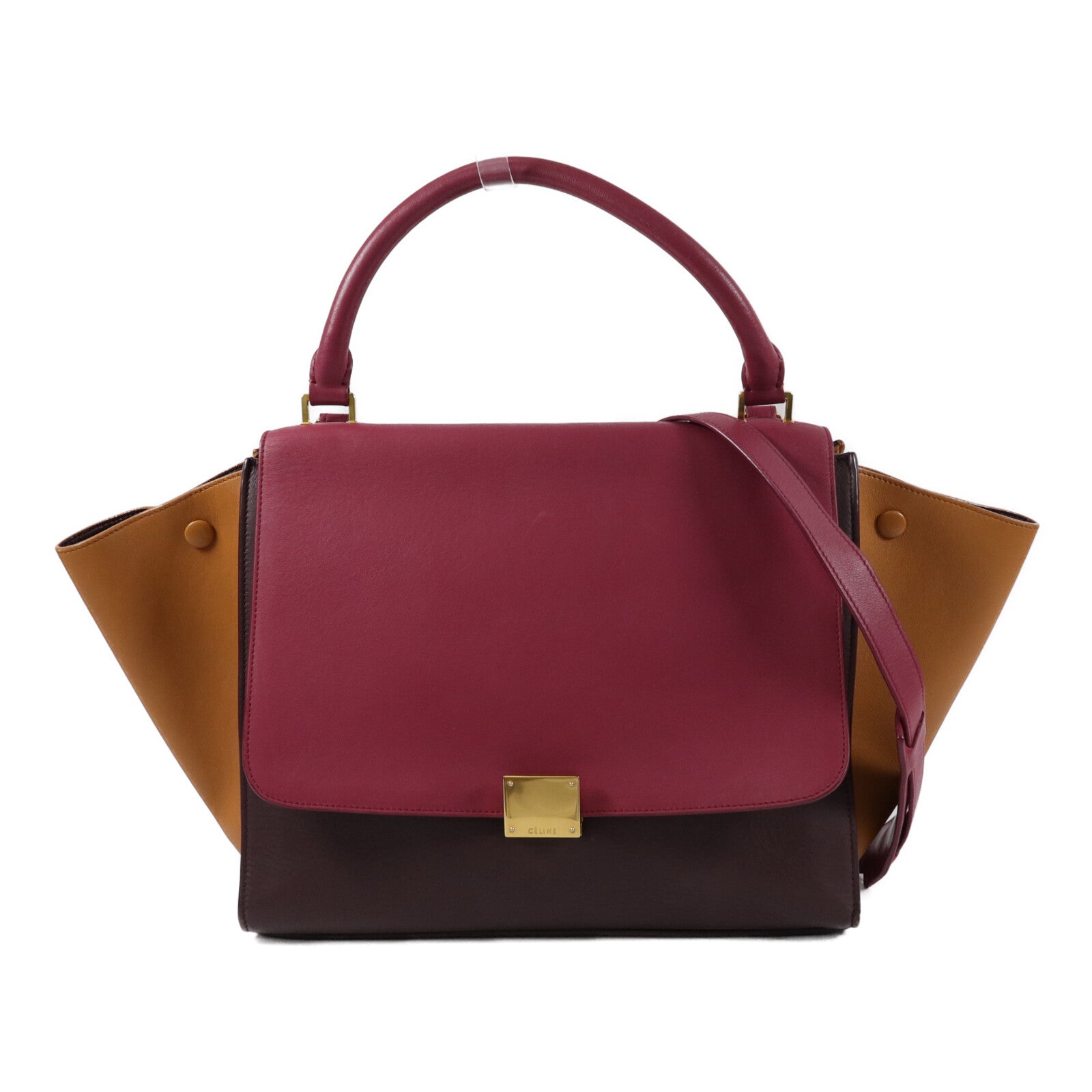 CELINE 牛皮皮革Trapeze手挽肩背兩用袋