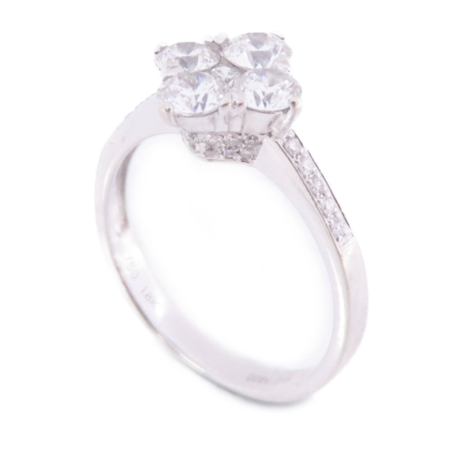 JEWELRY Diamond Ring US#5.75 18K White Gold