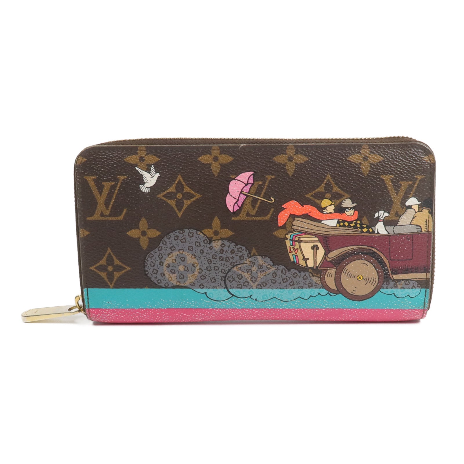 LOUIS VUITTON Monogram Illustre Evasion Zippy Wallet長錢包