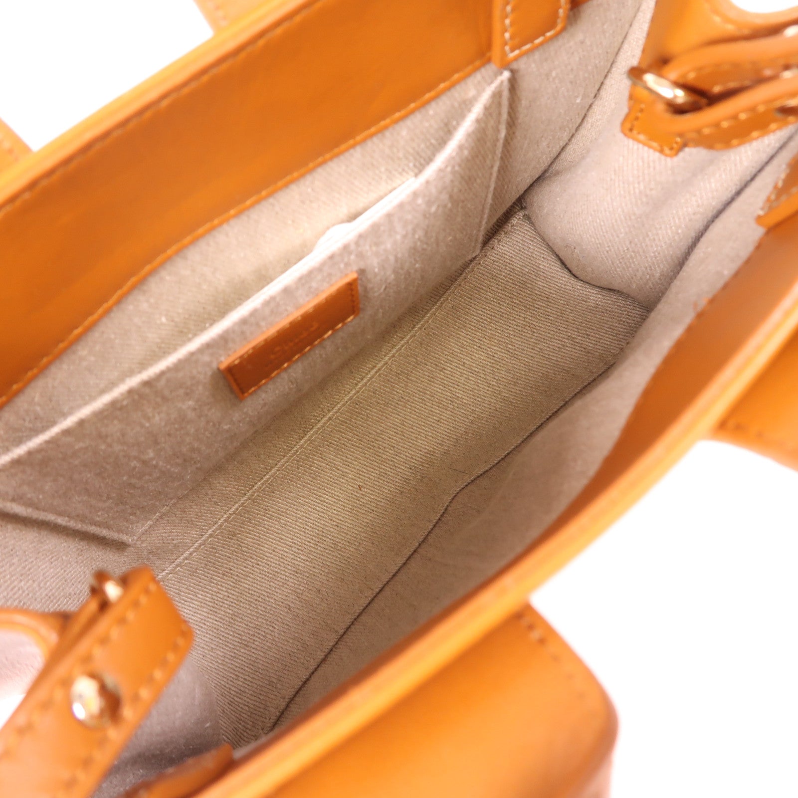 Chloe 牛皮皮革Small Woody Bag金扣手挽肩背兩用袋