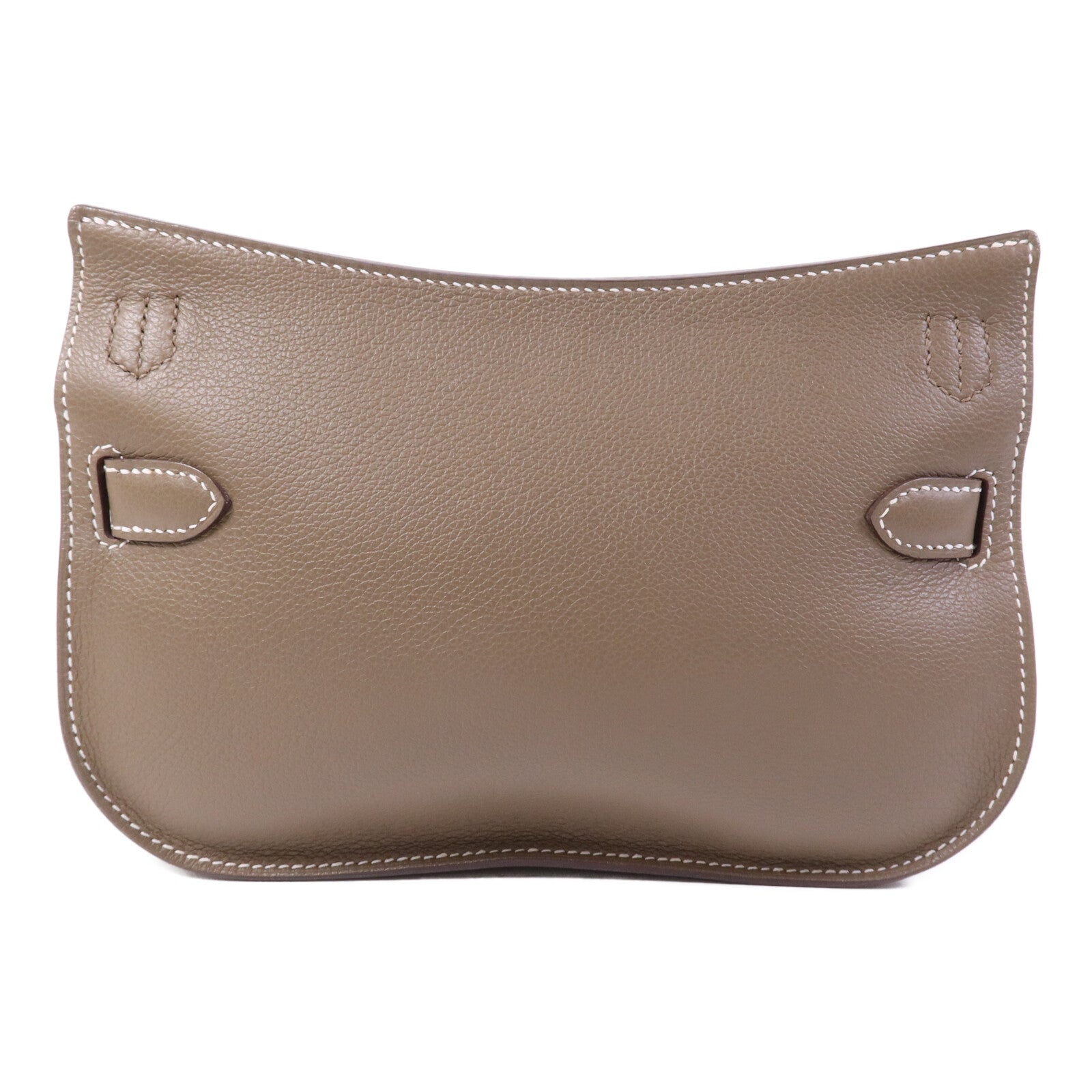 HERMES Evercolor皮革Jypsiere Mini金扣肩背袋Etoupe