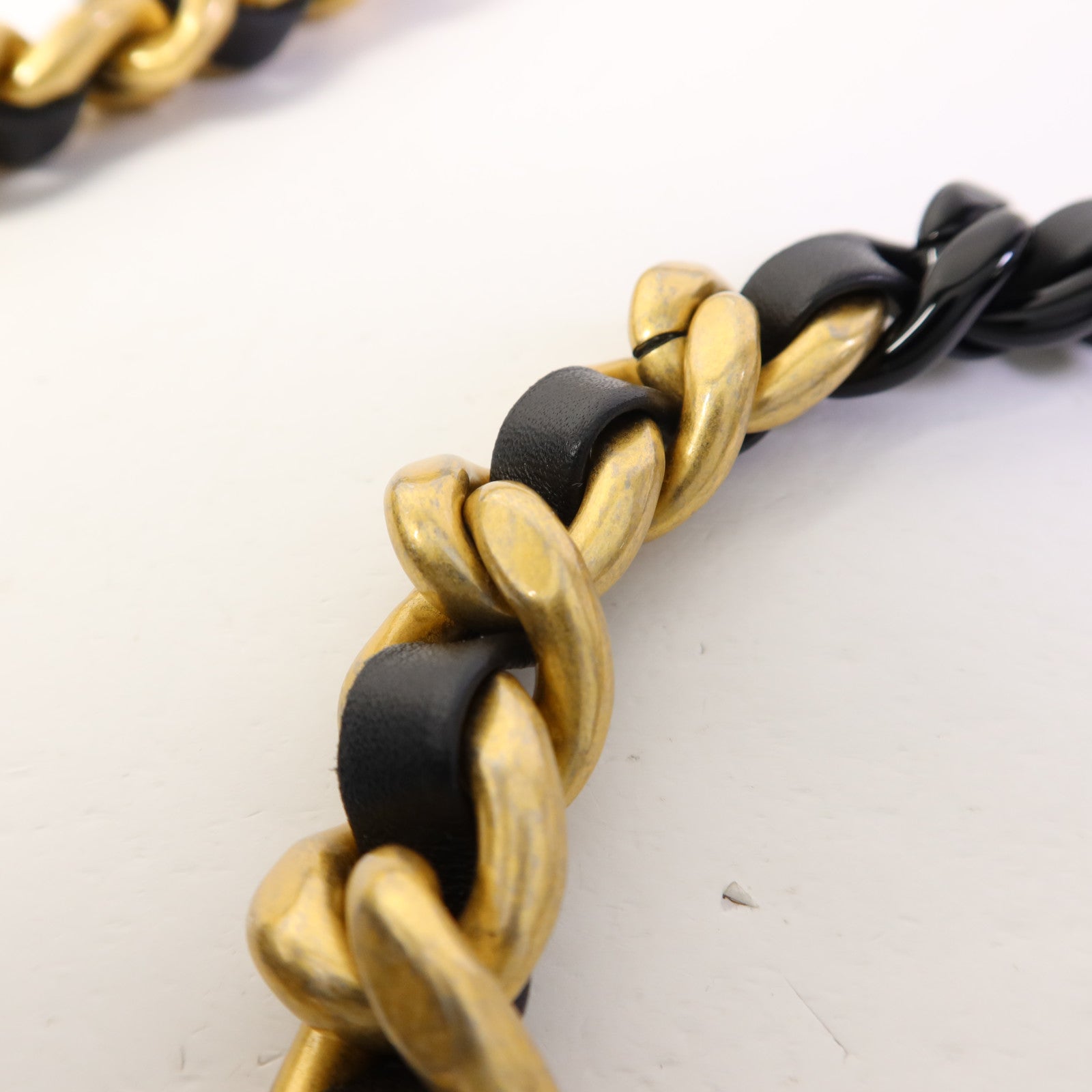 CHANEL 羊皮皮革Chain Shoulder Bag金扣鏈帶肩背袋