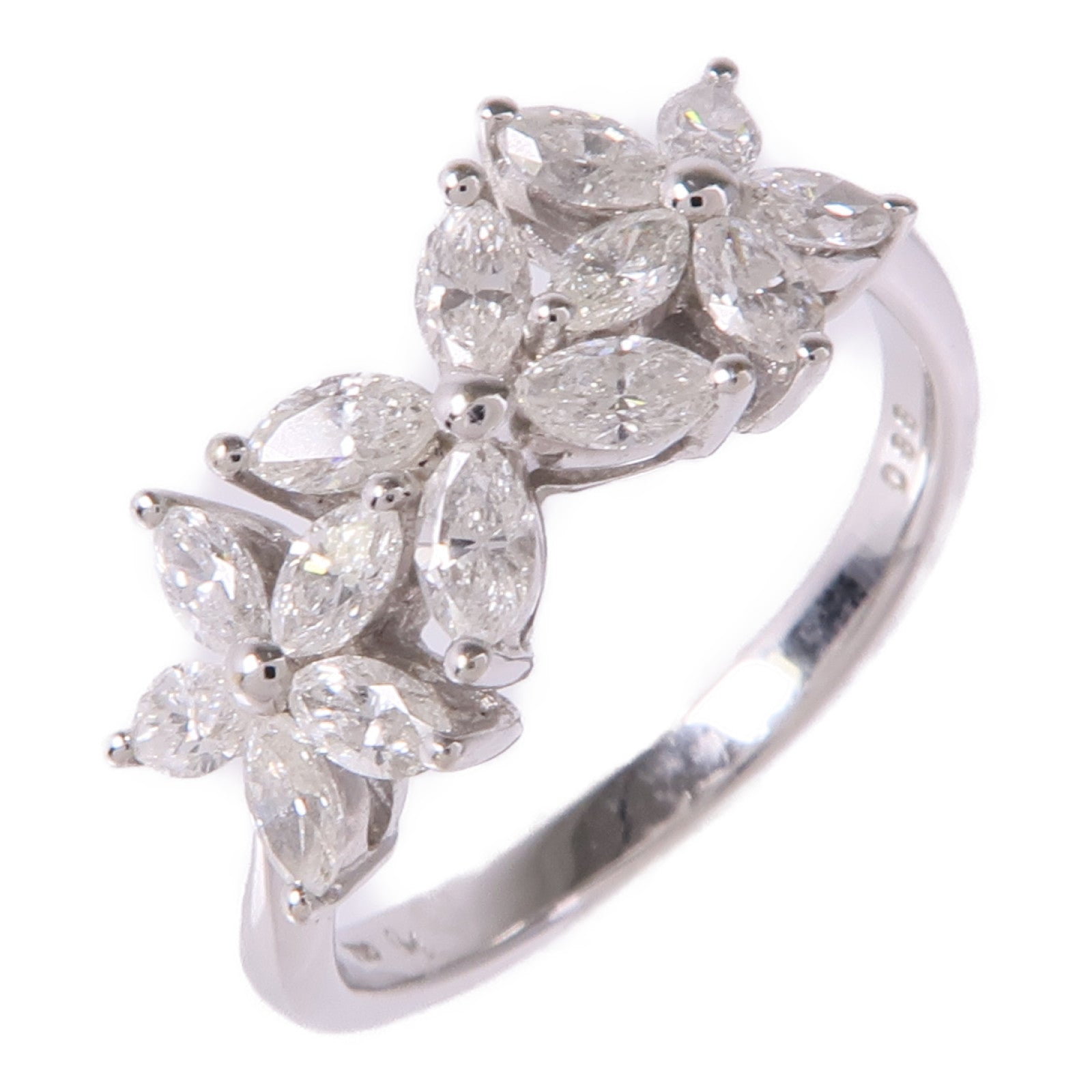 JEWELRY 【激減優惠】18K白金Diamond Ring鑽石戒指US#6.5