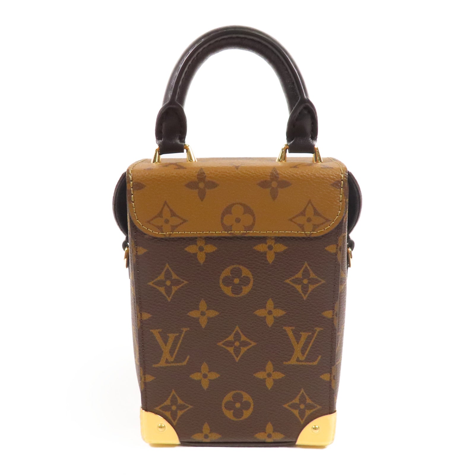 LOUIS VUITTON LV GHW Camera Box 2 Way Chain Shoulder Bag Monogram Reverse M82465