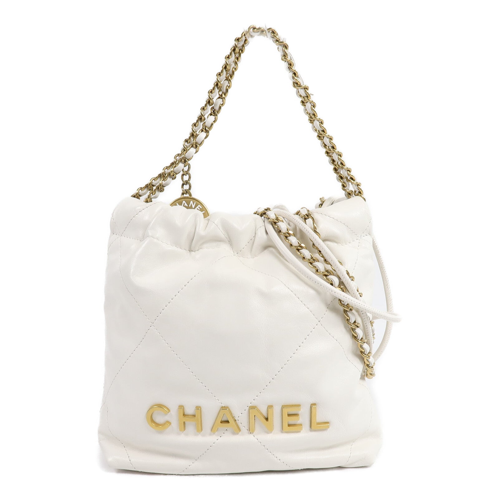 CHANEL 羊皮皮革C22 Mini手挽肩背兩用袋