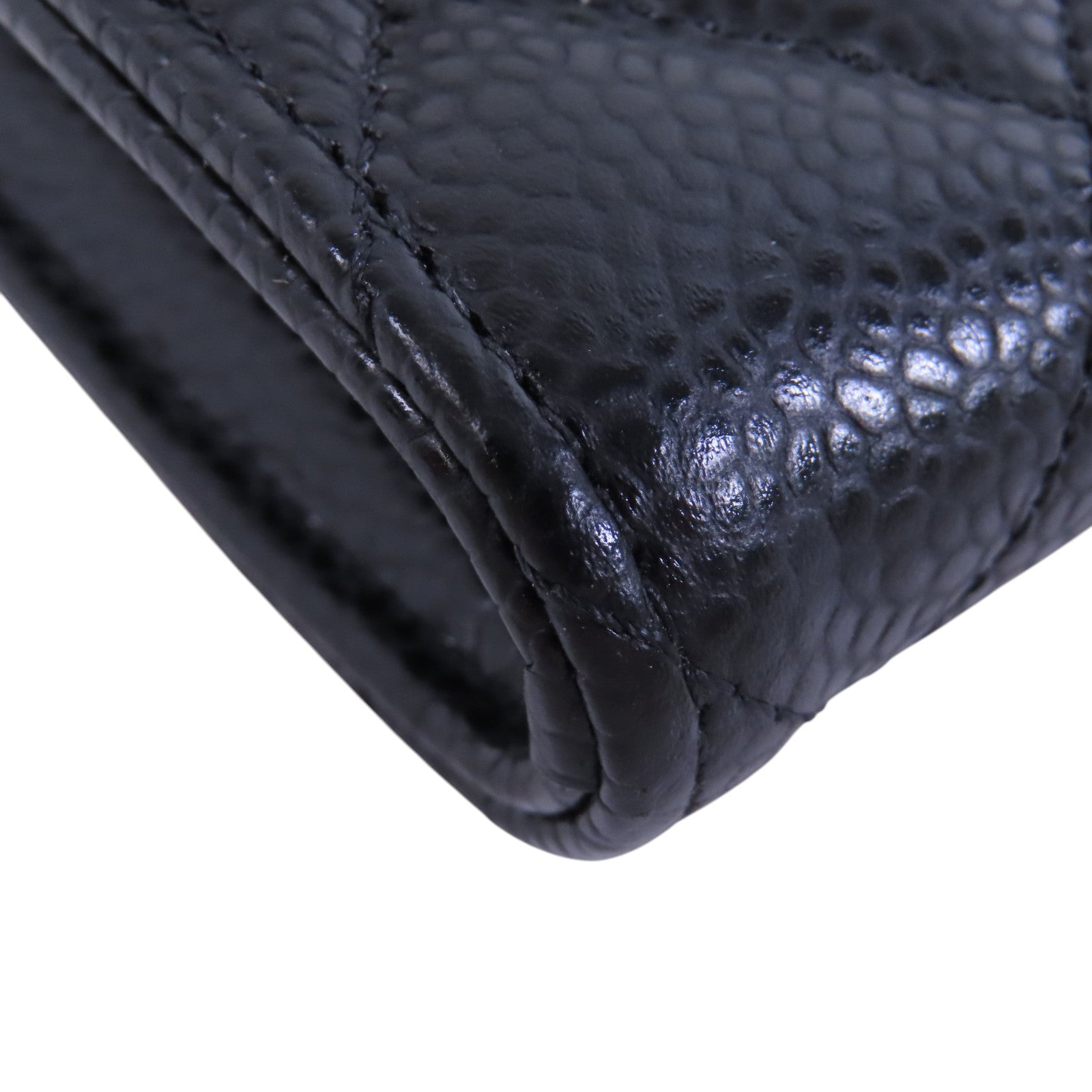 CHANEL【激減優惠】 牛皮皮革Long Wallet金扣長錢包