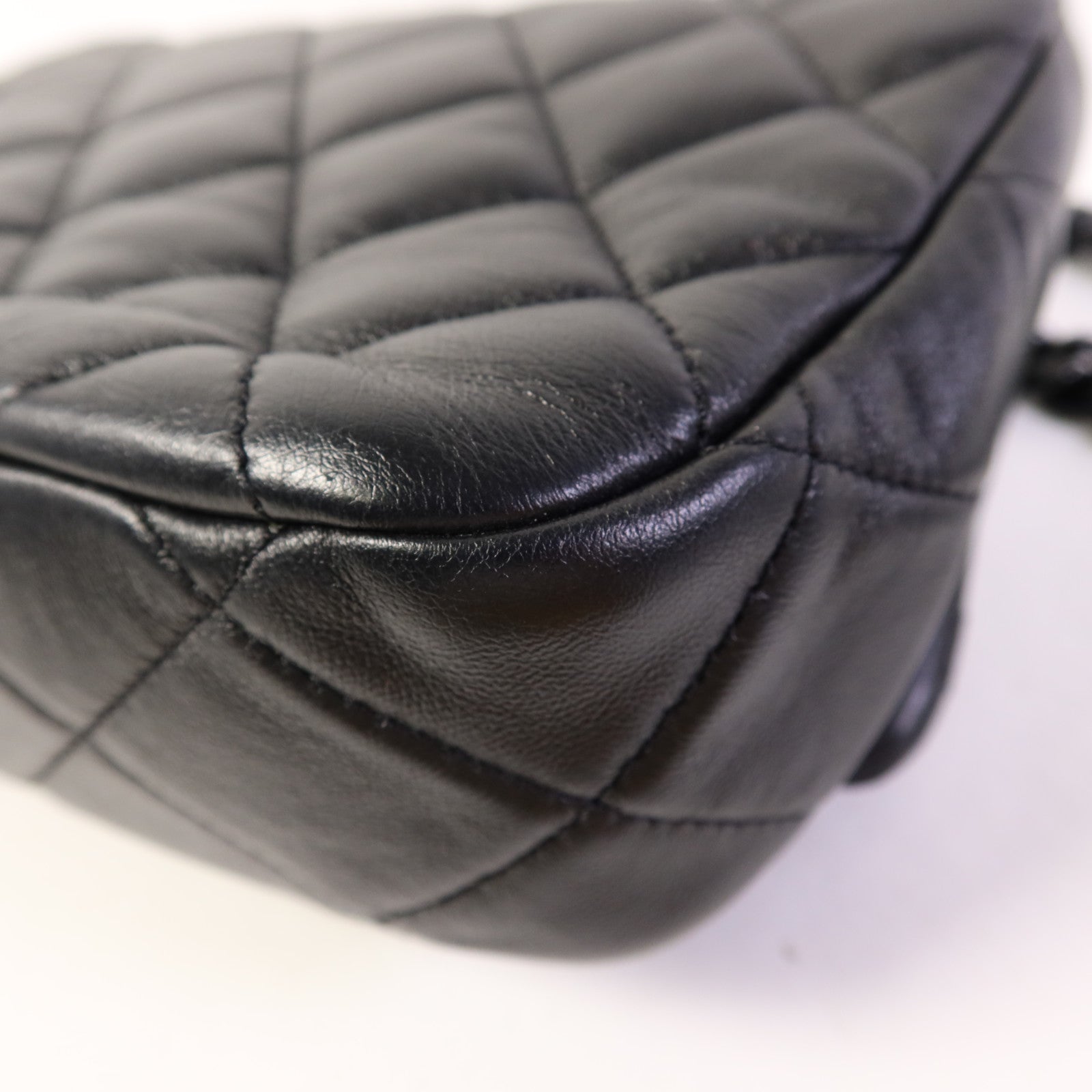 CHANEL 羊皮皮革Chain Shoulder Bag金扣鏈帶肩背袋