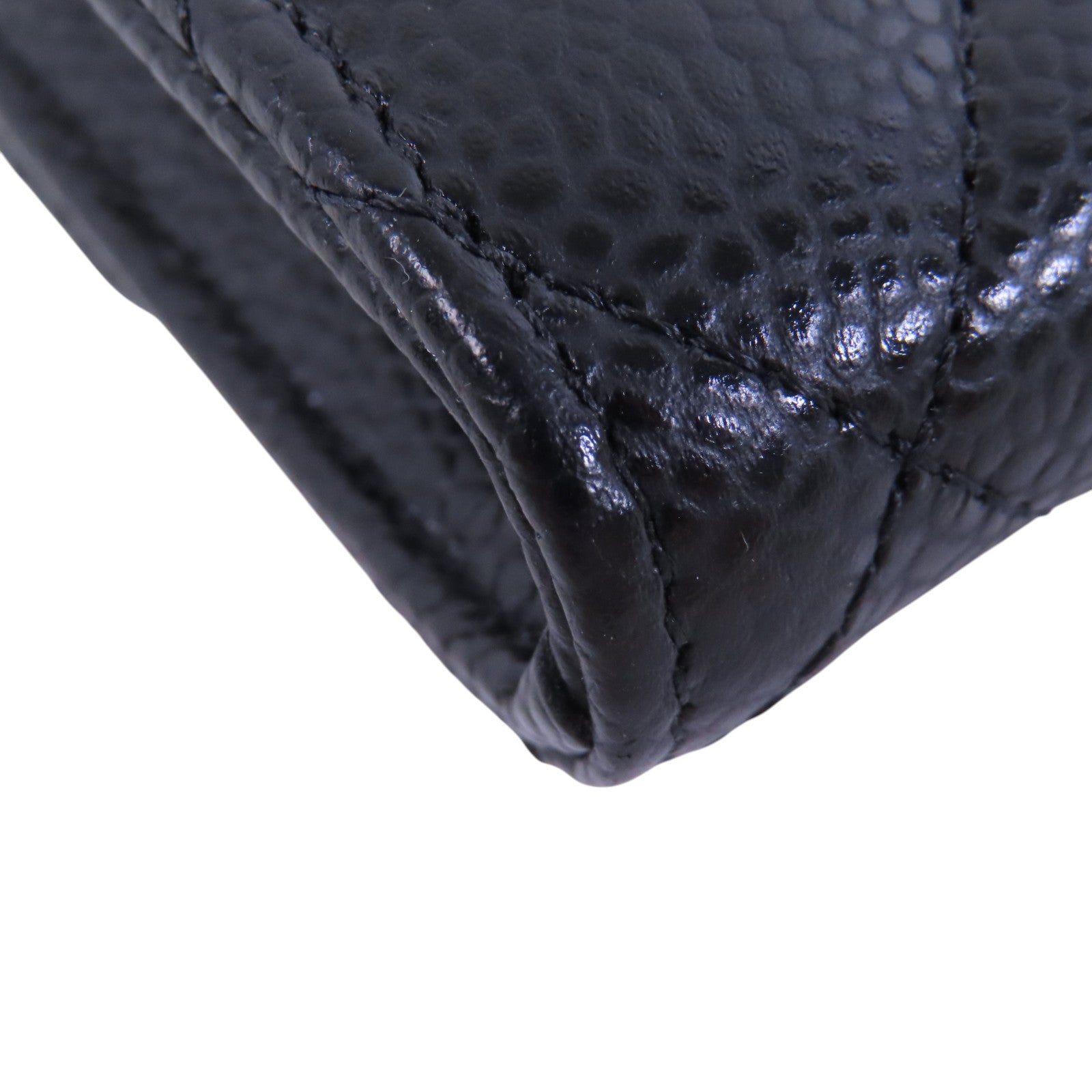 CHANEL【激減優惠】 牛皮皮革Long Wallet金扣長錢包