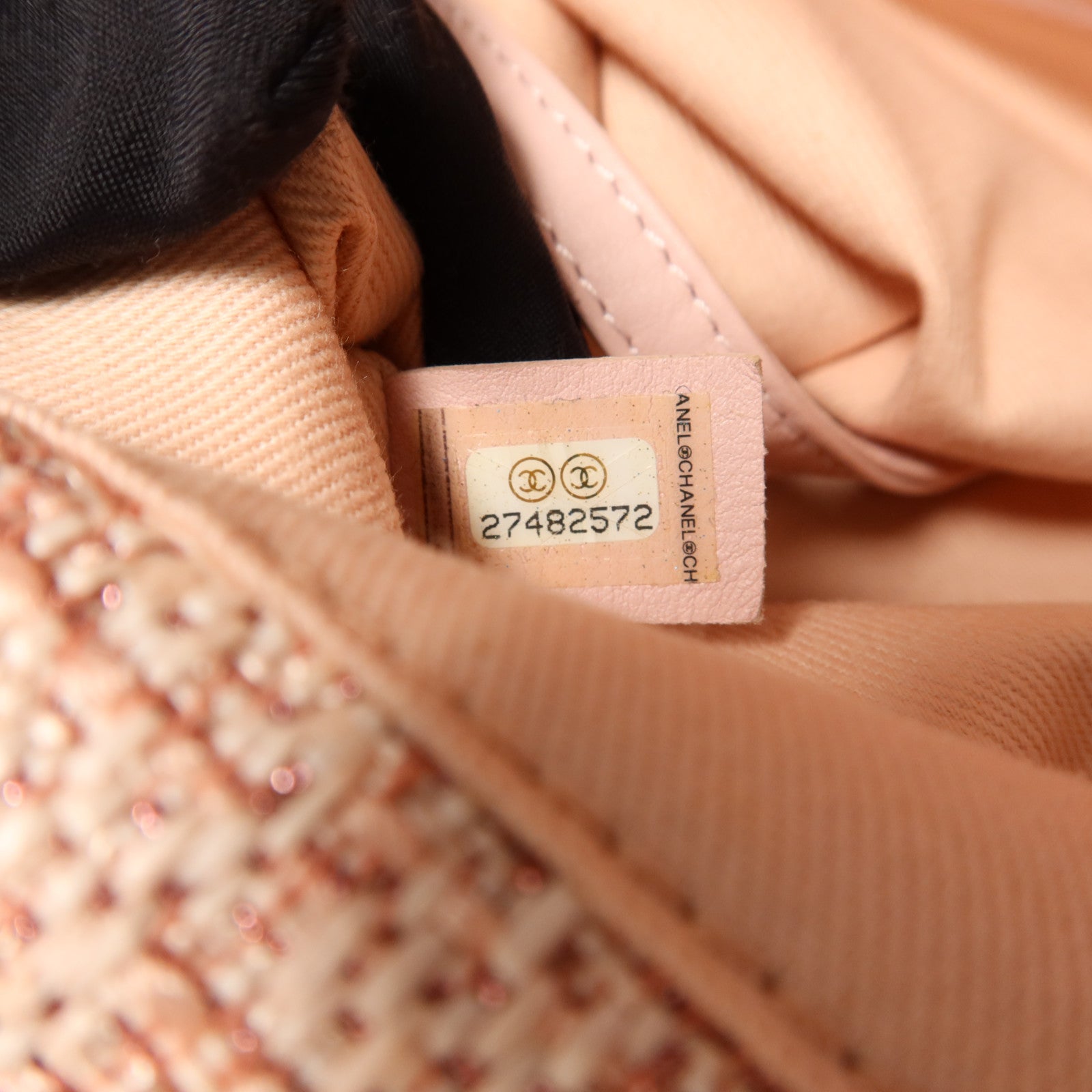 CHANEL 帆布Deauville Backpack金扣背包