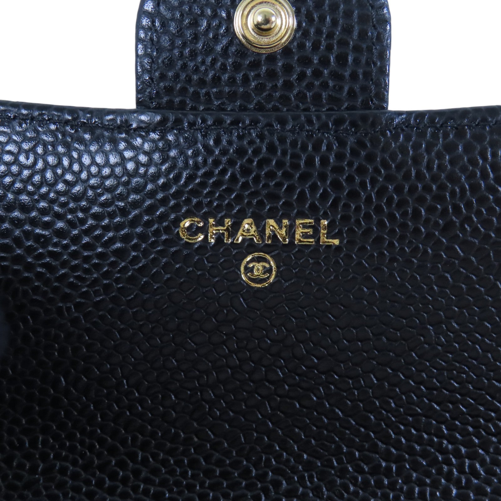 CHANEL【激減優惠】 牛皮皮革Long Wallet金扣長錢包