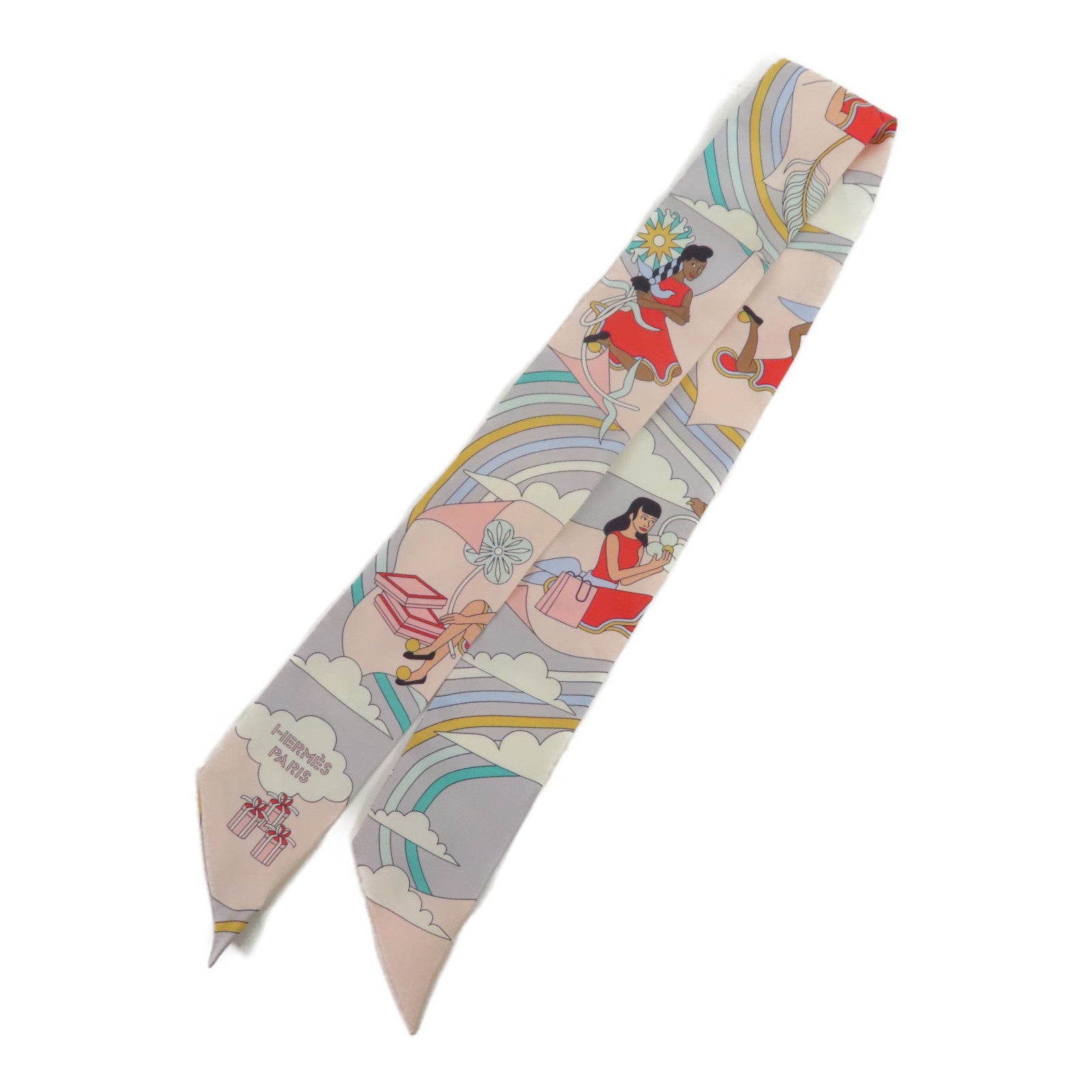 HERMES 絲質Twilly絲巾